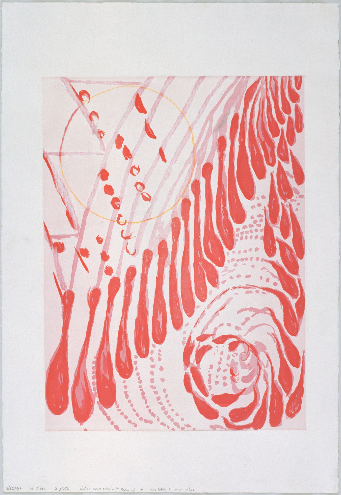 Louise Bourgeois. Paris Review, state I of VIII, variant