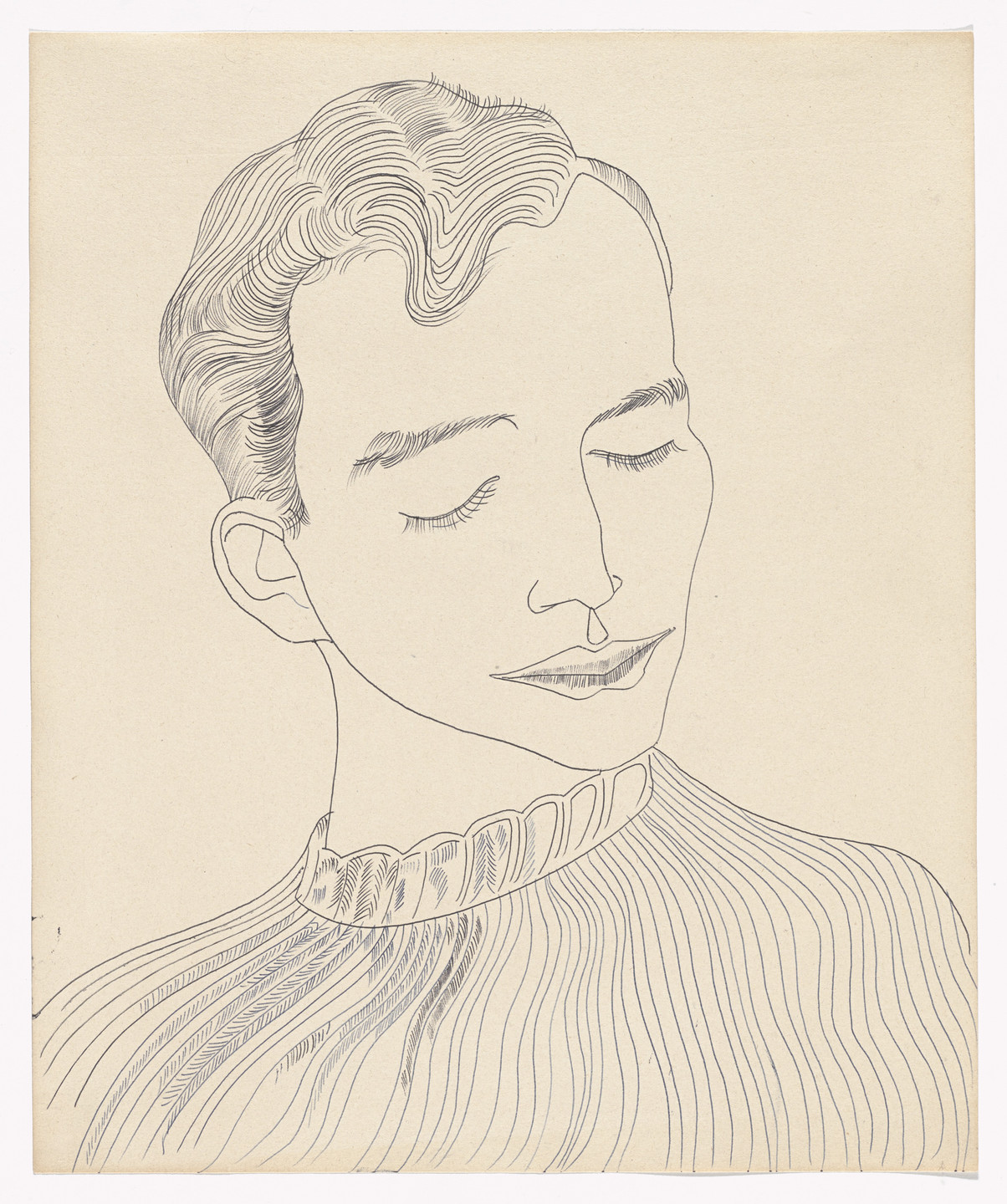 Andy Warhol. Untitled (Unknown Male). (c. 1957)
