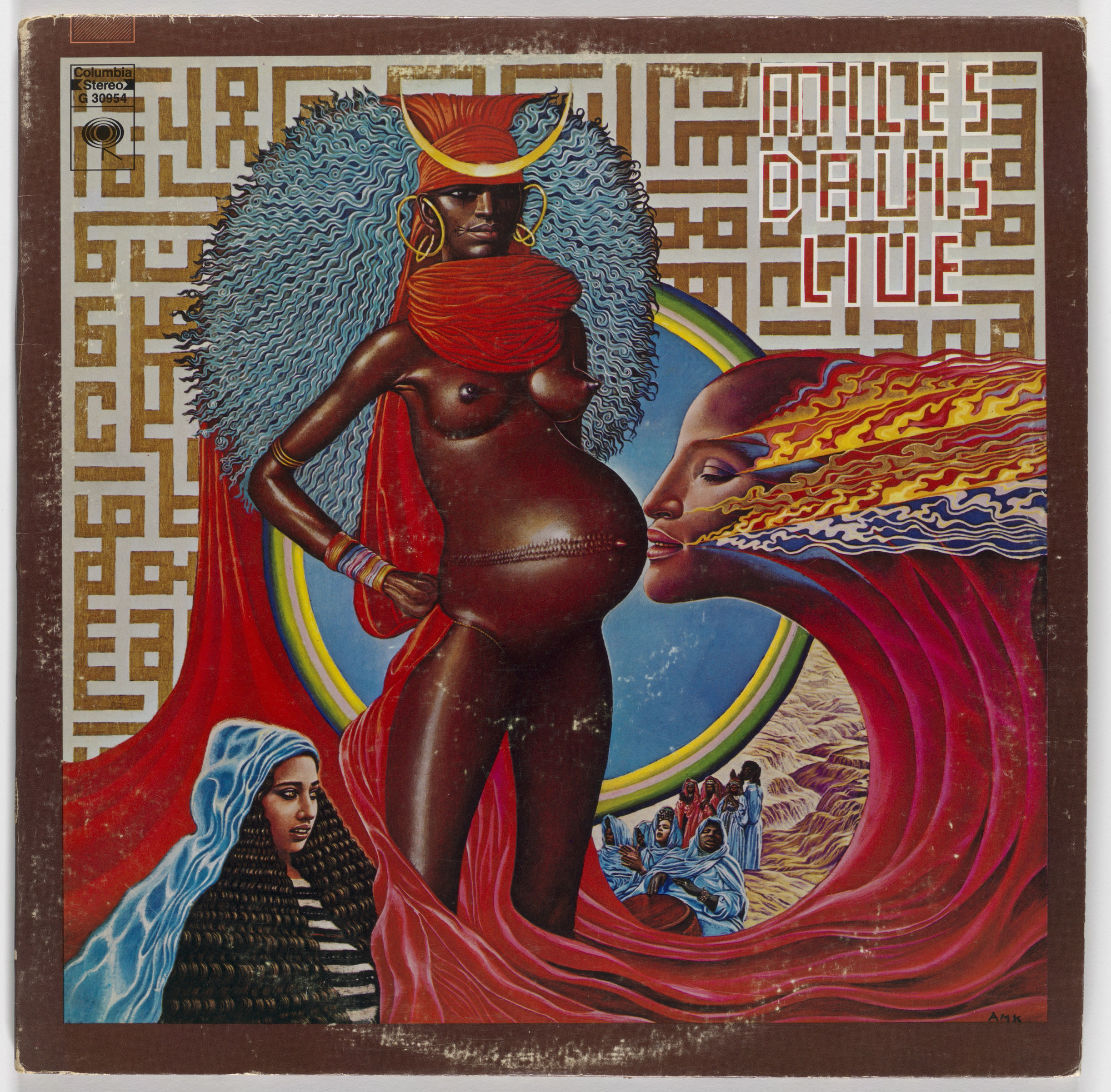 Abdul Mati Klarwein, John Berg. Album cover for Miles Davis, Live