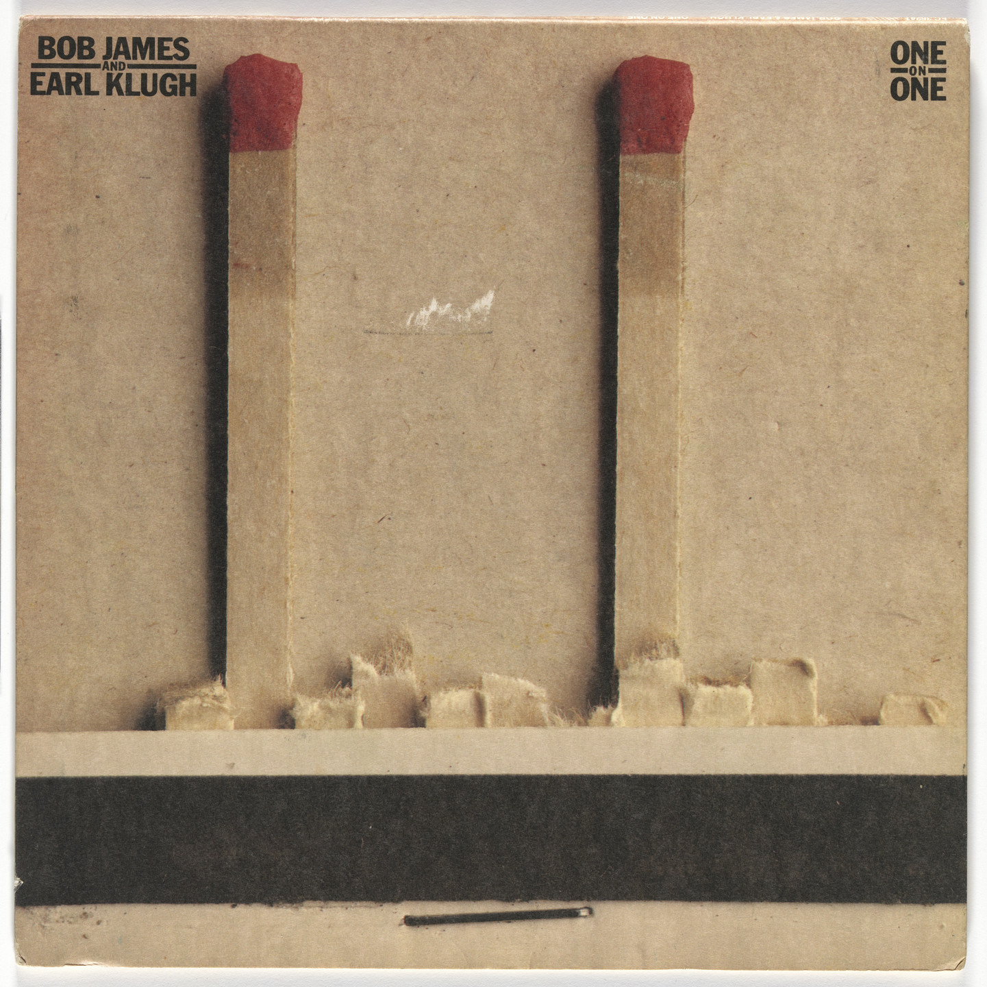 Paula Scher, Arnold Rosenberg. Album cover for Bob James and Earl Klugh, One on One. 1979