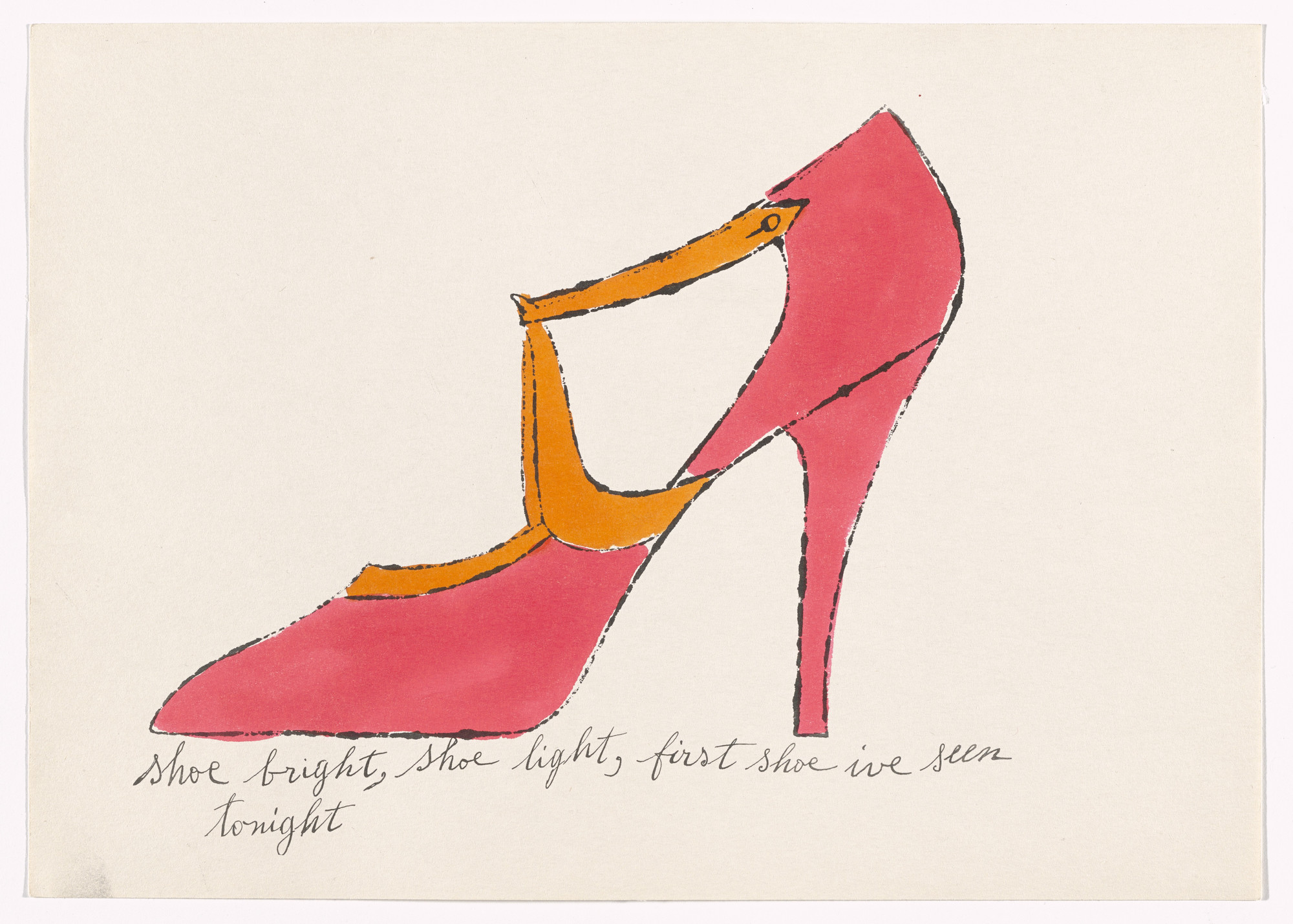 Andy Warhol. Untitled from À la recherche du shoe perdu. c. 1955