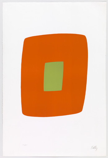 Ellsworth Kelly. Orange with Green (Orange avec vert) from Suite of Twenty-Seven Color Lithographs. 1964–65
