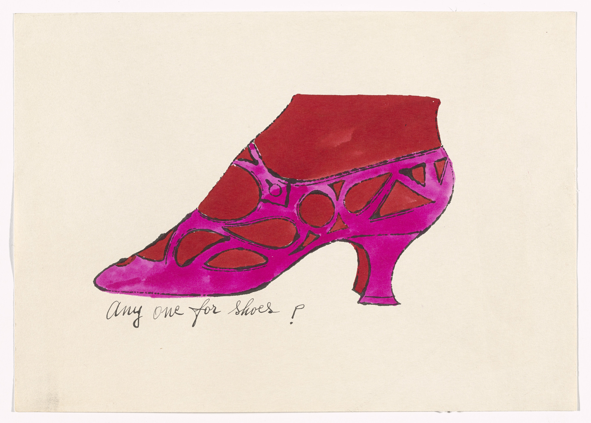 Andy Warhol. Untitled from À la recherche du shoe perdu. c. 1955