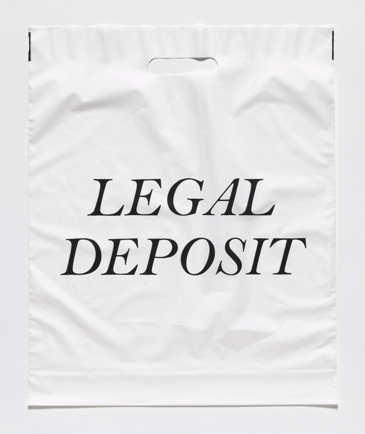 Fiona Banner. Legal Deposit Bag. 2010