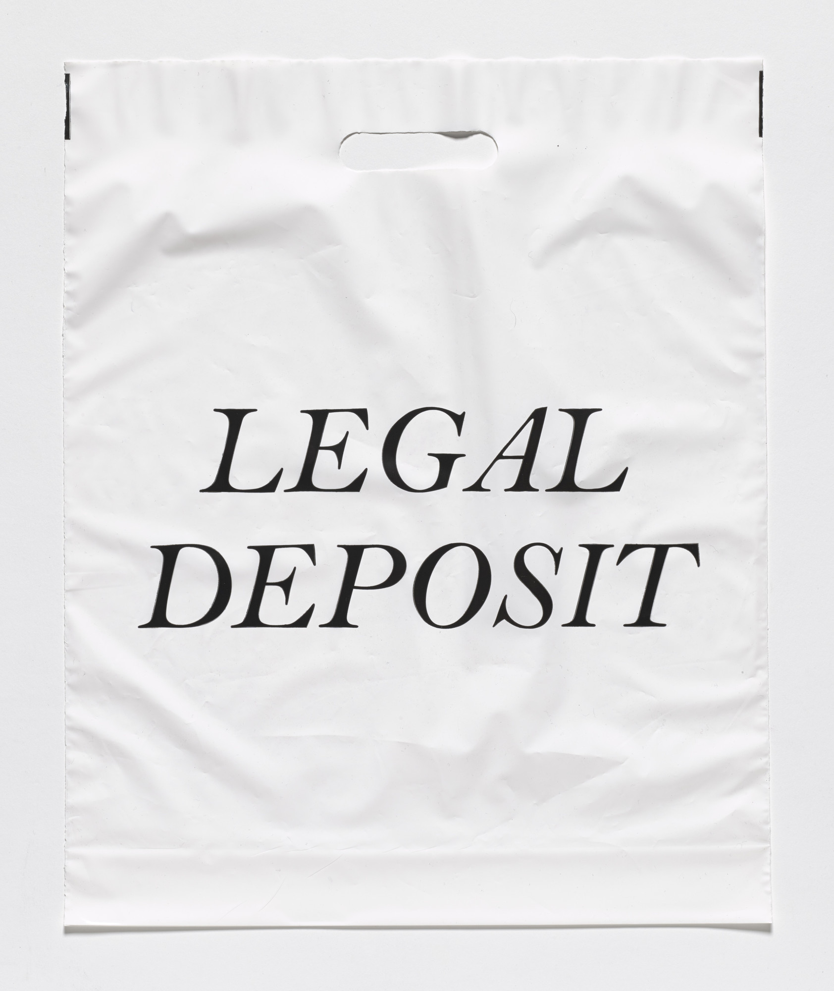 Fiona Banner. Legal Deposit Bag