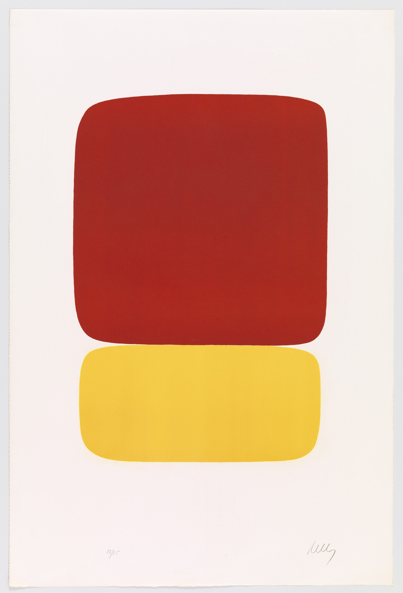 Ellsworth Kelly. Red over Yellow (Rouge sur jaune) from Suite of Twenty-Seven Color Lithographs