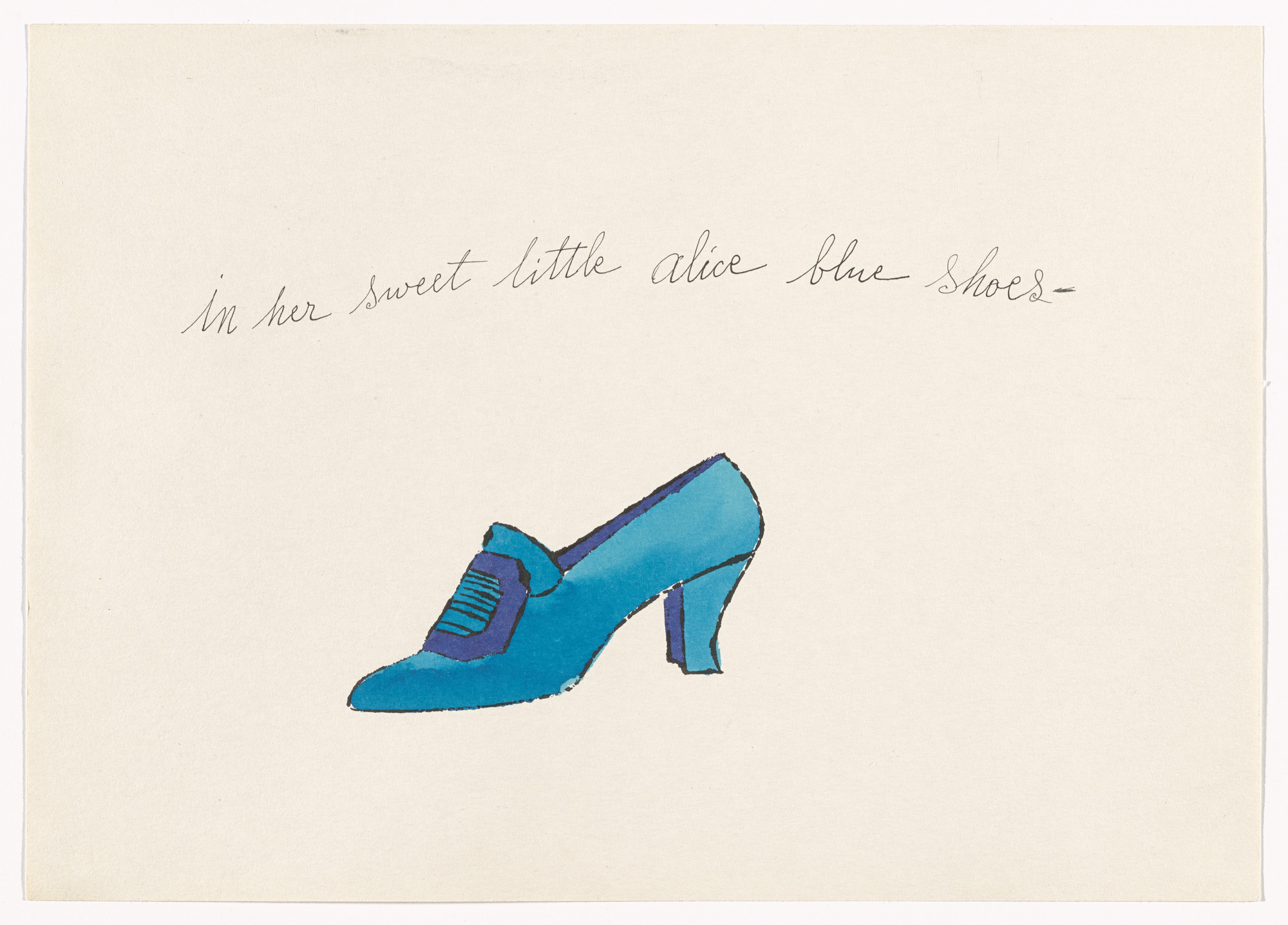 Andy Warhol. Untitled from À la recherche du shoe perdu. c. 1955