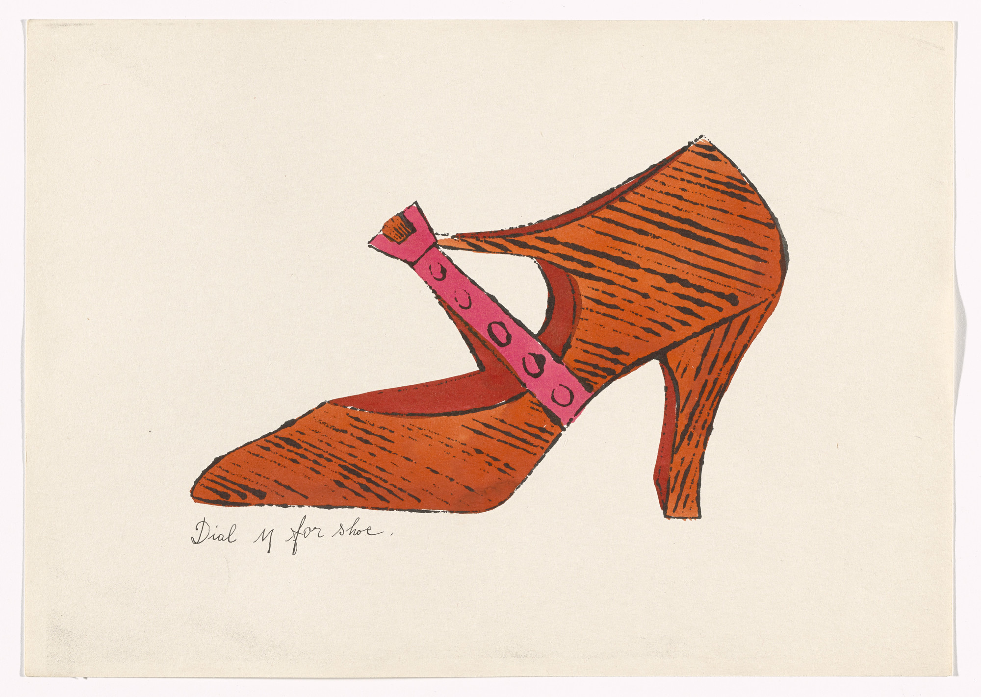 Andy Warhol. Untitled from À la recherche du shoe perdu. c. 1955