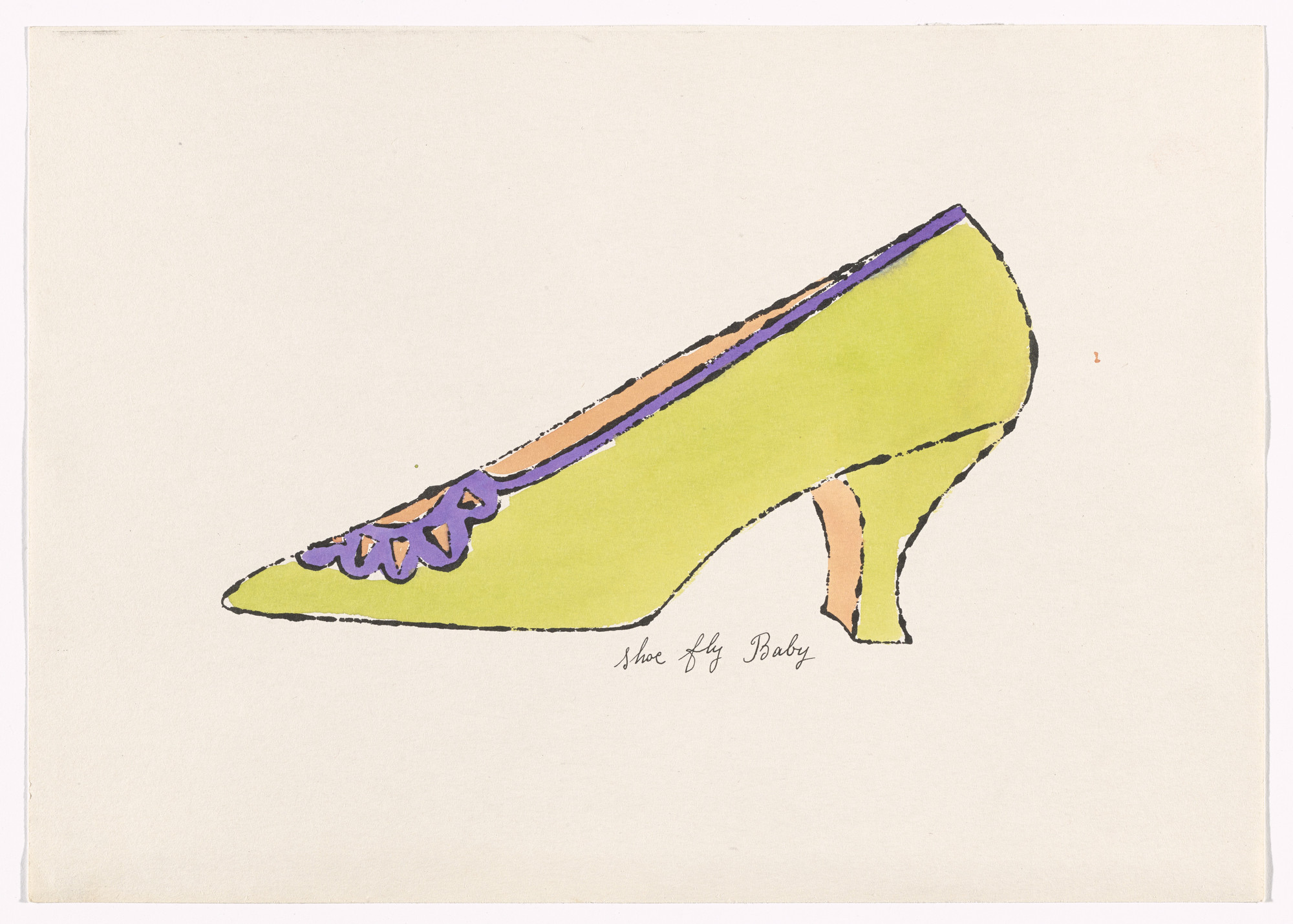 Andy Warhol. Untitled from À la recherche du shoe perdu. c. 1955