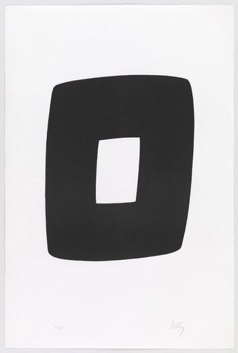 Ellsworth Kelly. Black with White (Noir avec blanc) from Suite of Twenty-Seven Color Lithographs. 1964–65