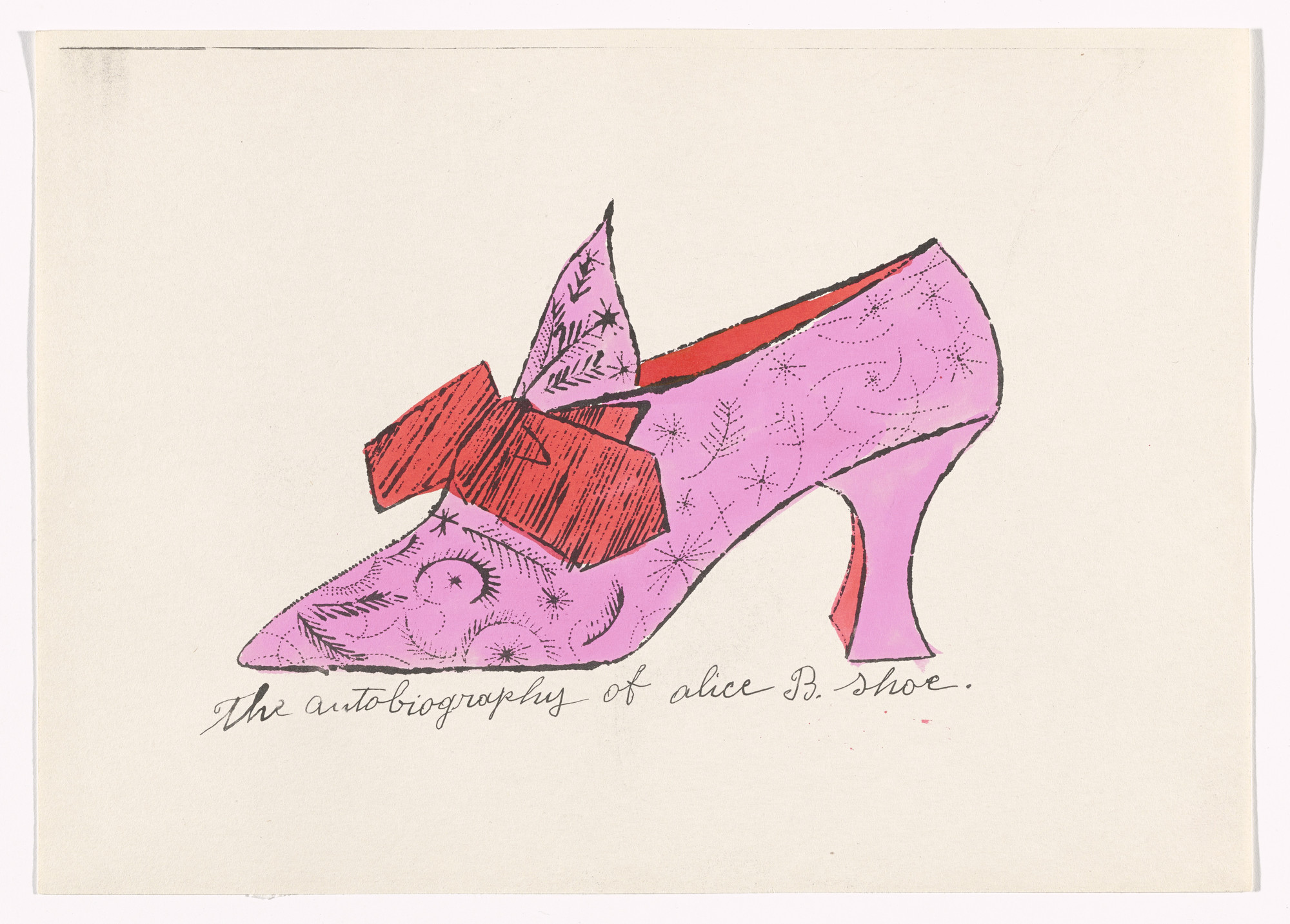 Andy Warhol. Untitled from À la recherche du shoe perdu. c. 1955