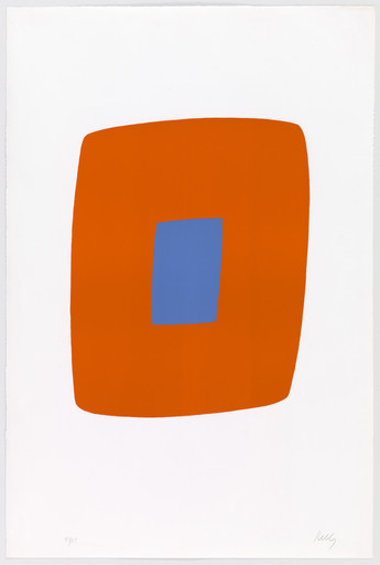 Ellsworth Kelly. Orange with Blue (Orange avec bleu) from Suite of Twenty-Seven Color Lithographs. 1964–65