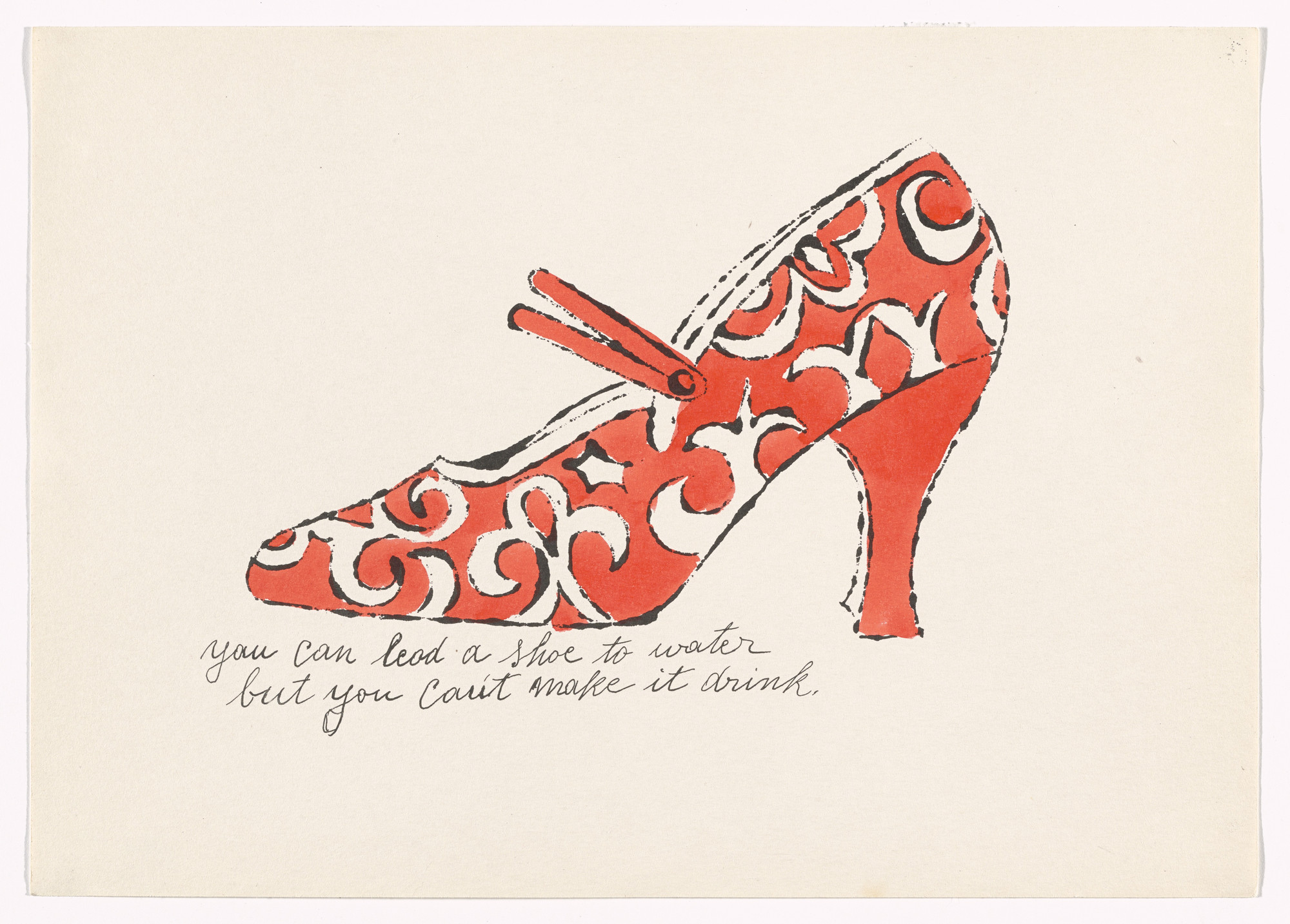 Andy Warhol. Untitled from À la recherche du shoe perdu. c. 1955