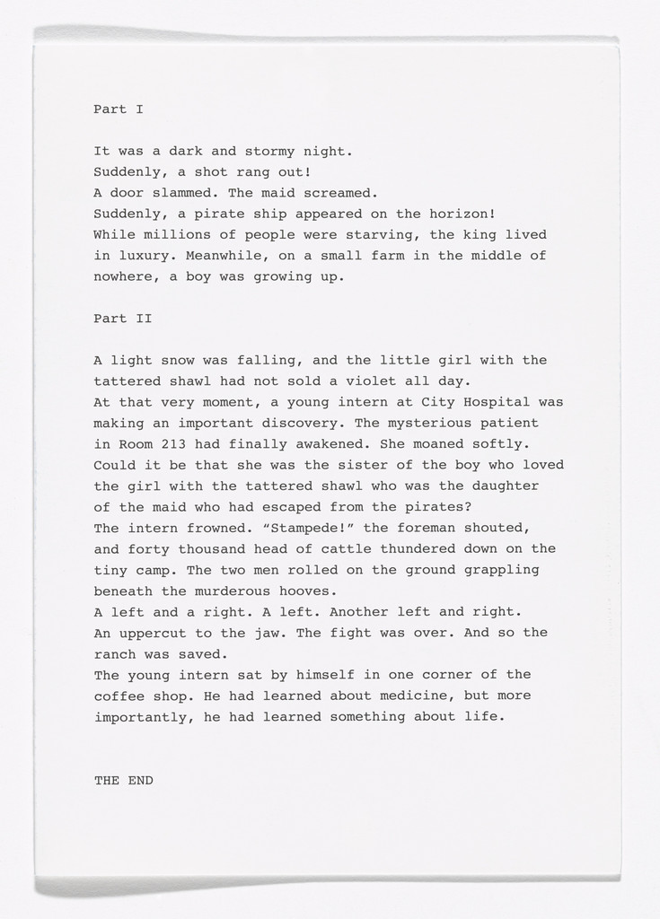 The Complete Text of Snoopy's Novel