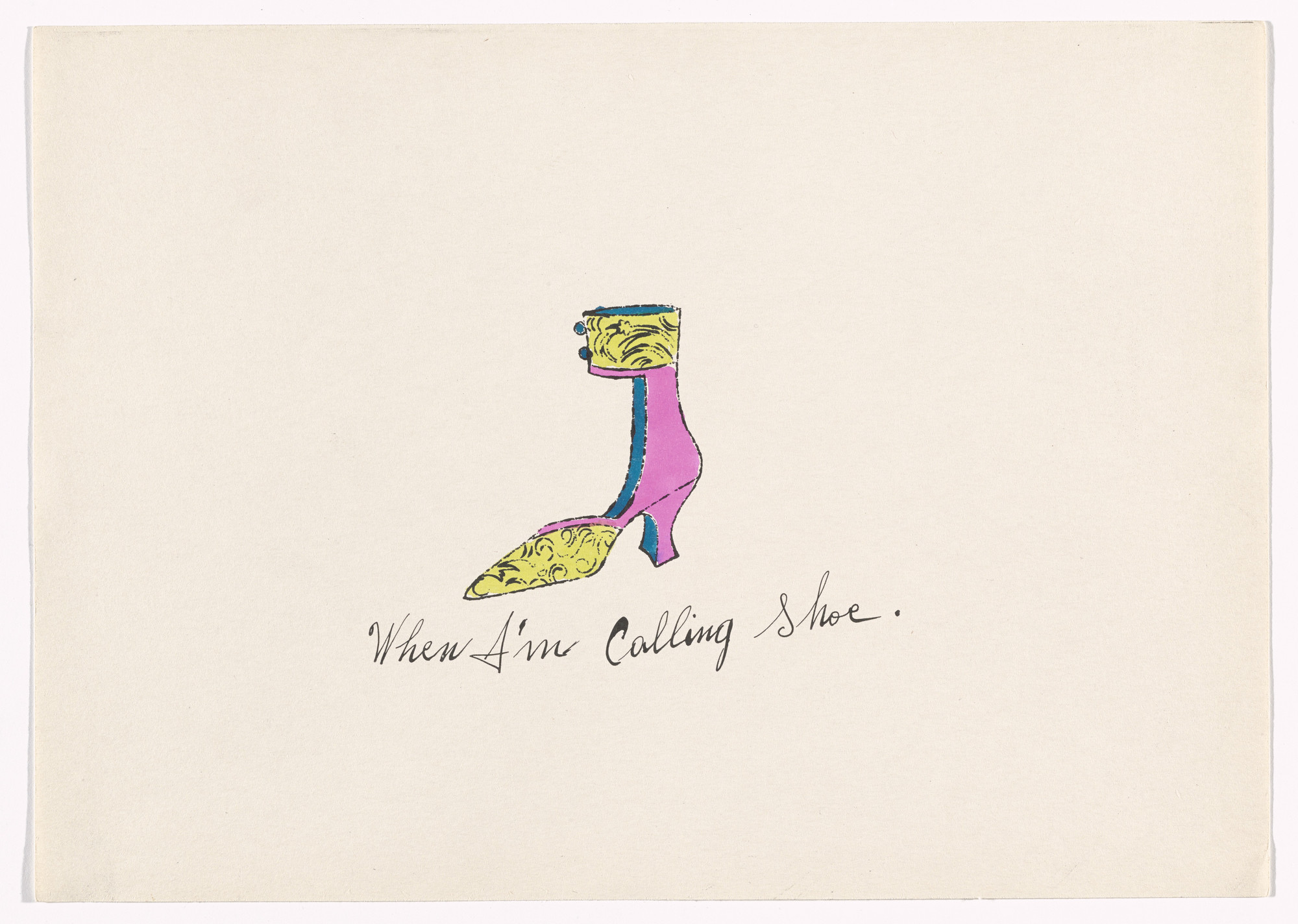 Andy Warhol. Untitled from À la recherche du shoe perdu