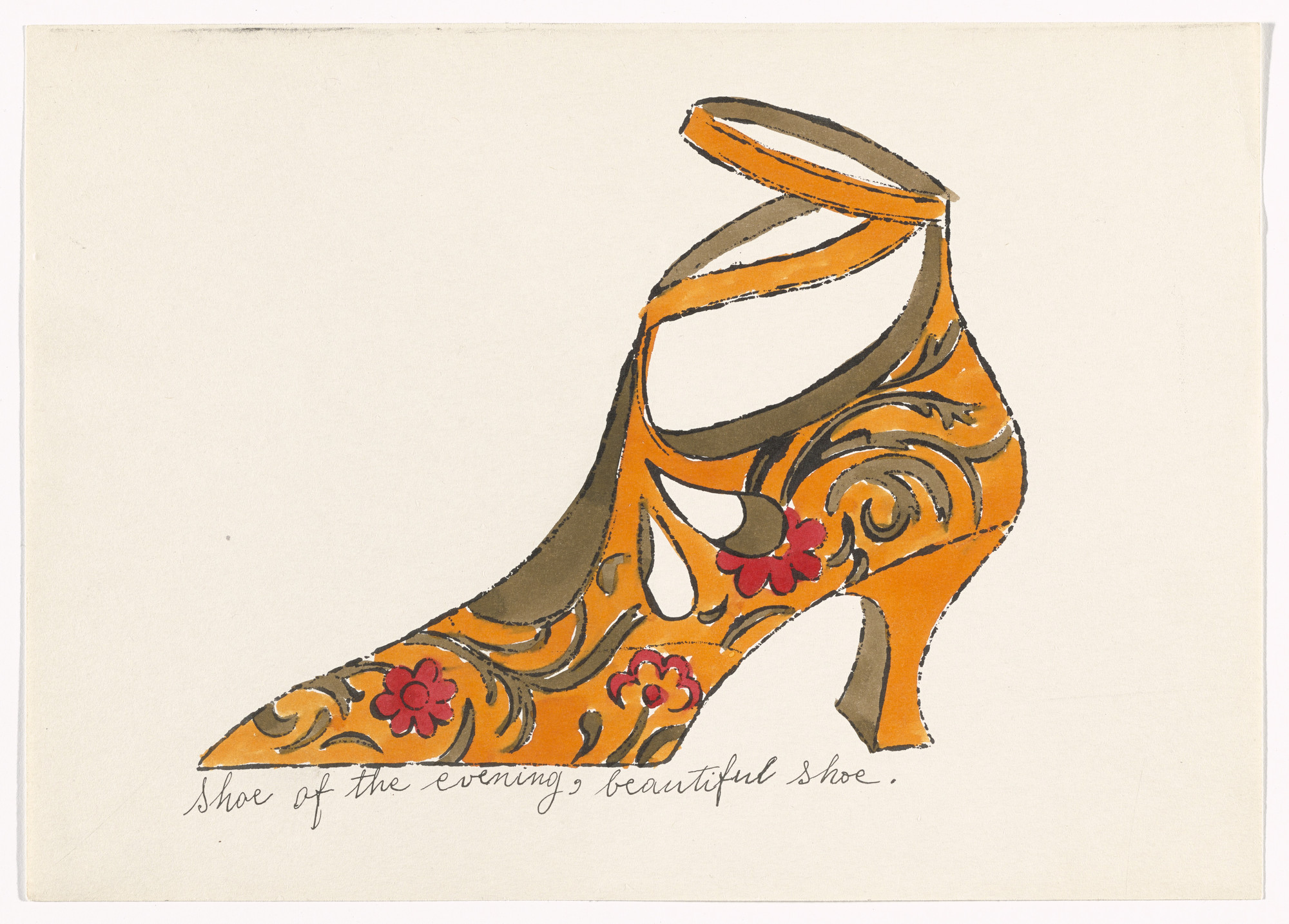 Andy Warhol. Untitled from À la recherche du shoe perdu. c. 1955