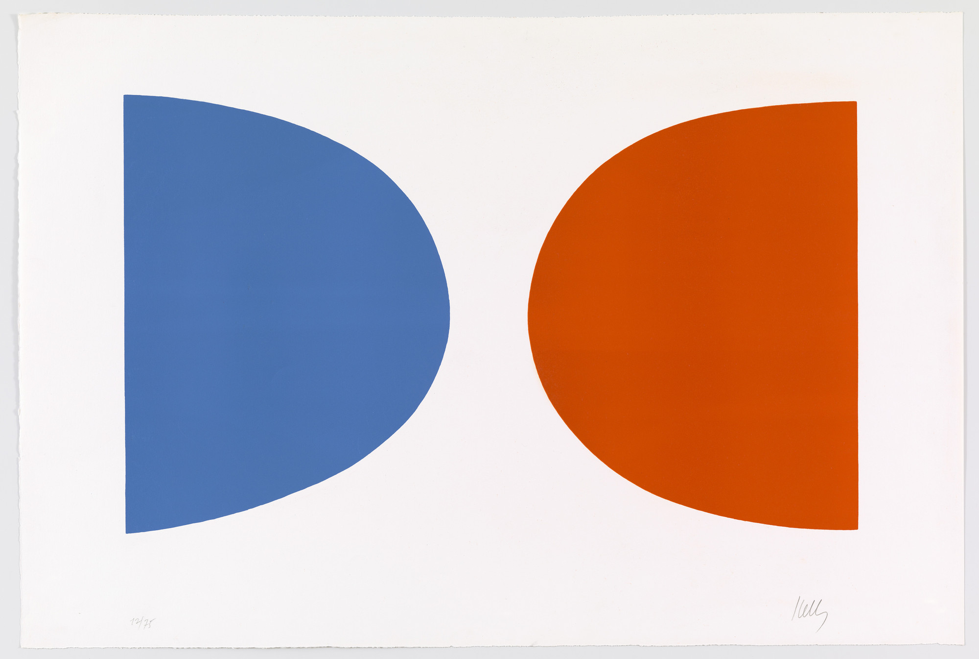 Ellsworth Kelly. Blue and Orange (Bleu et orange) from Suite of Twenty-Seven Color Lithographs. 1964–65