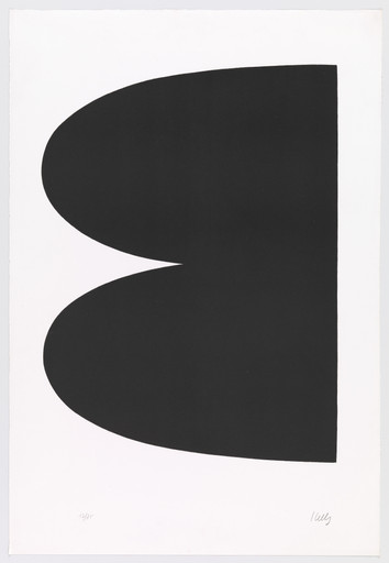 Ellsworth Kelly. Black (Noir) from Suite of Twenty-Seven Color Lithographs. 1964–65