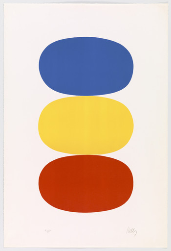 Ellsworth Kelly. Blue and Yellow and Red-Orange (Bleu et jaune et rouge-orange) from Suite of Twenty-Seven Color Lithographs. 1964–65