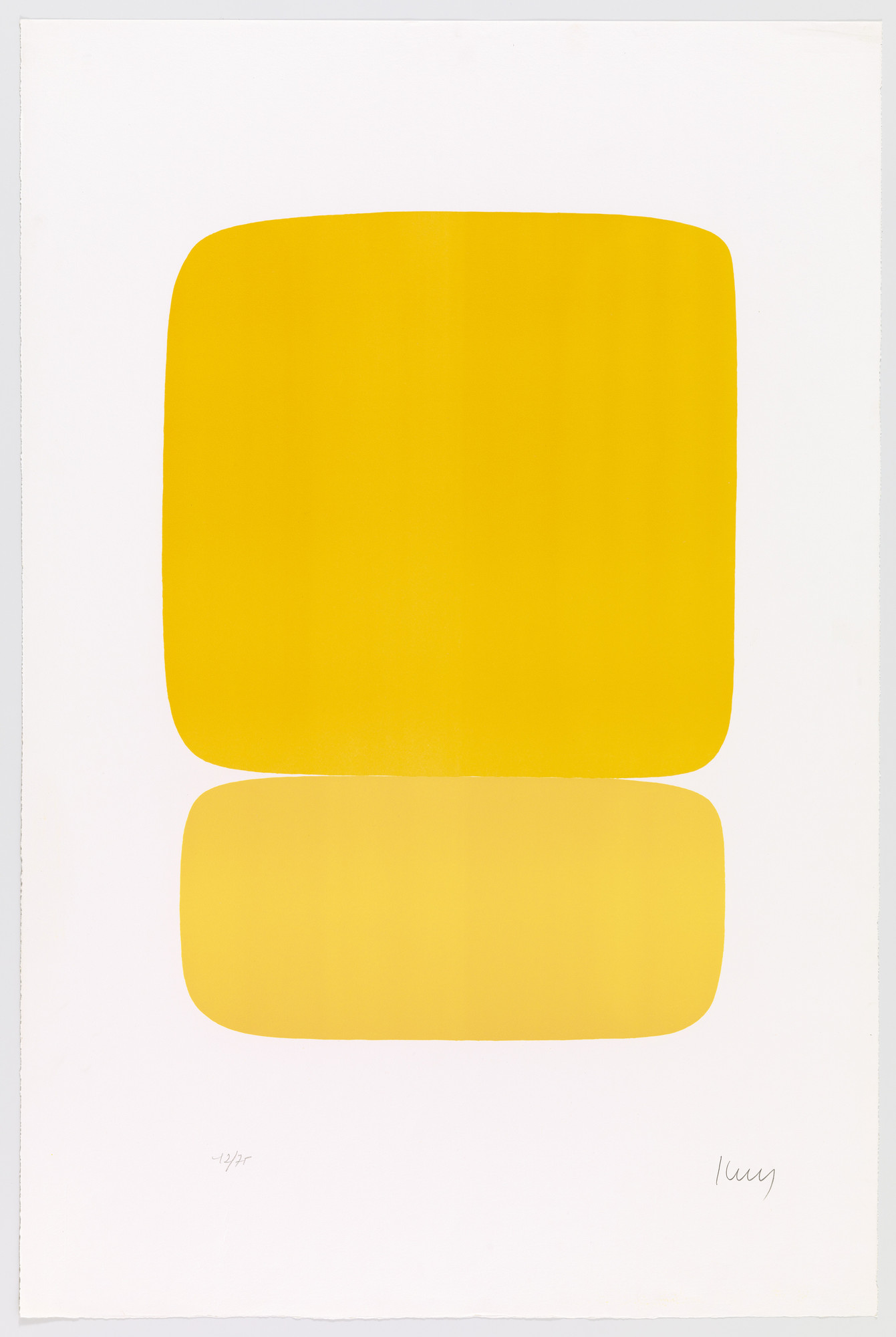 Ellsworth Kelly. Yellow over Yellow (Jaune sur jaune) from Suite