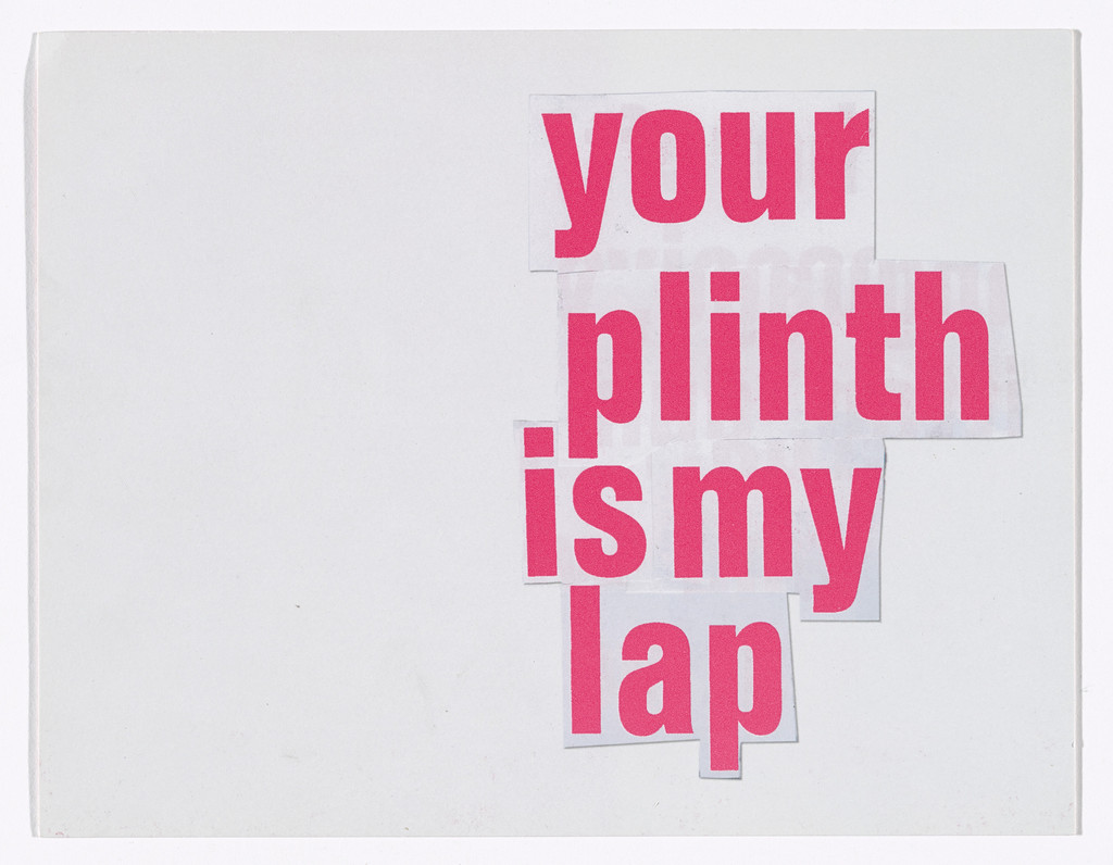 Invitation for Your Plinth is My Lap, Dundee Contemporary Arts, April 19, 2002