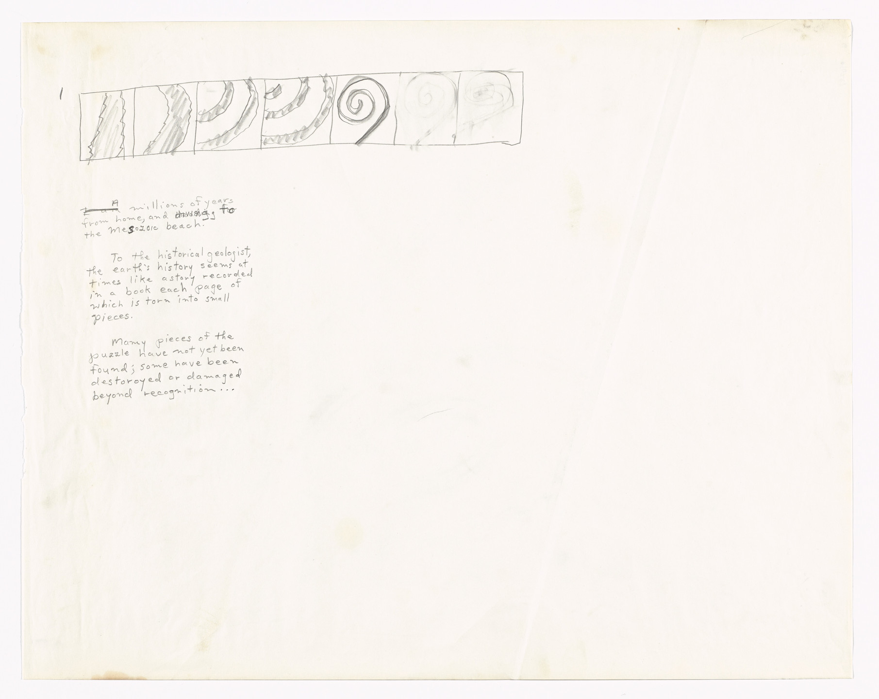 Robert Smithson. Partial Treatment First Part of The Movie Spiral Jetty. (1970)