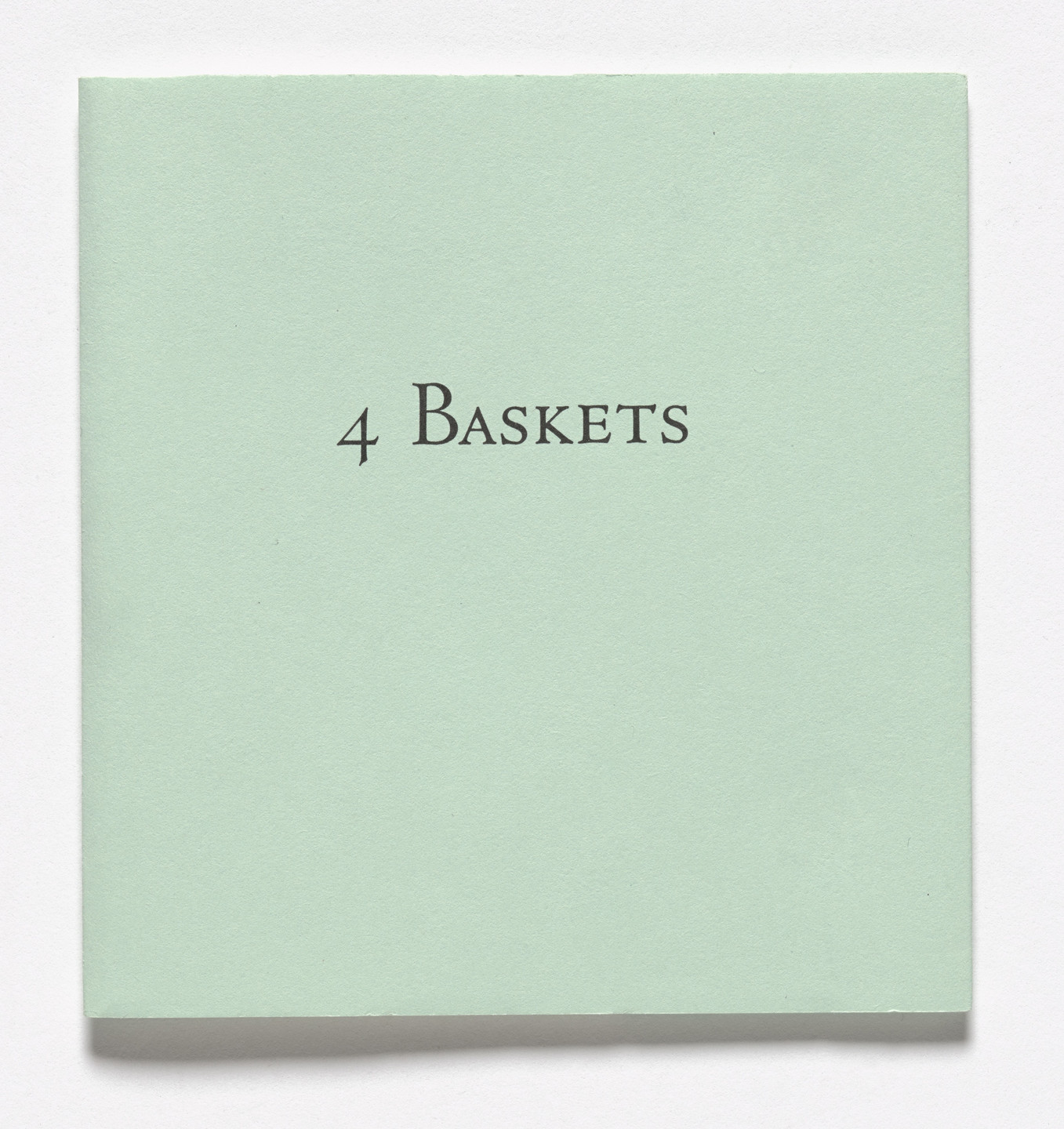 Ian Hamilton Finlay, Kathleen Lindsley. 4 Baskets. 1990