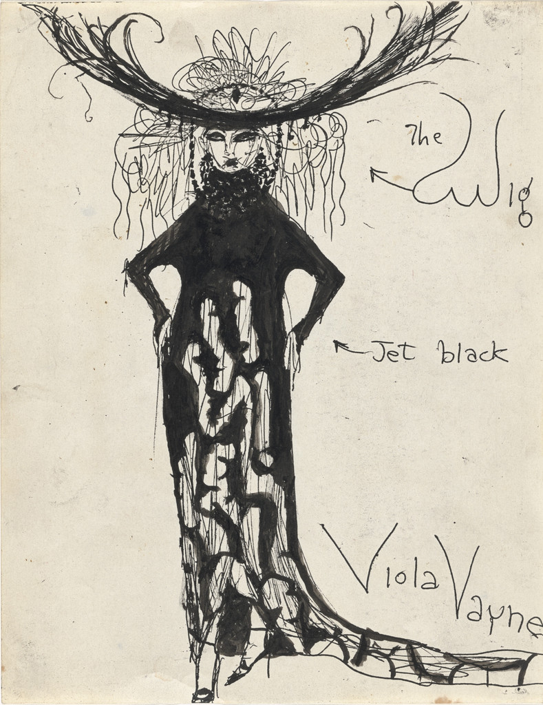 Untitled (Drawing for Brassieres of Atlantis), Jack Smith, c. 1970