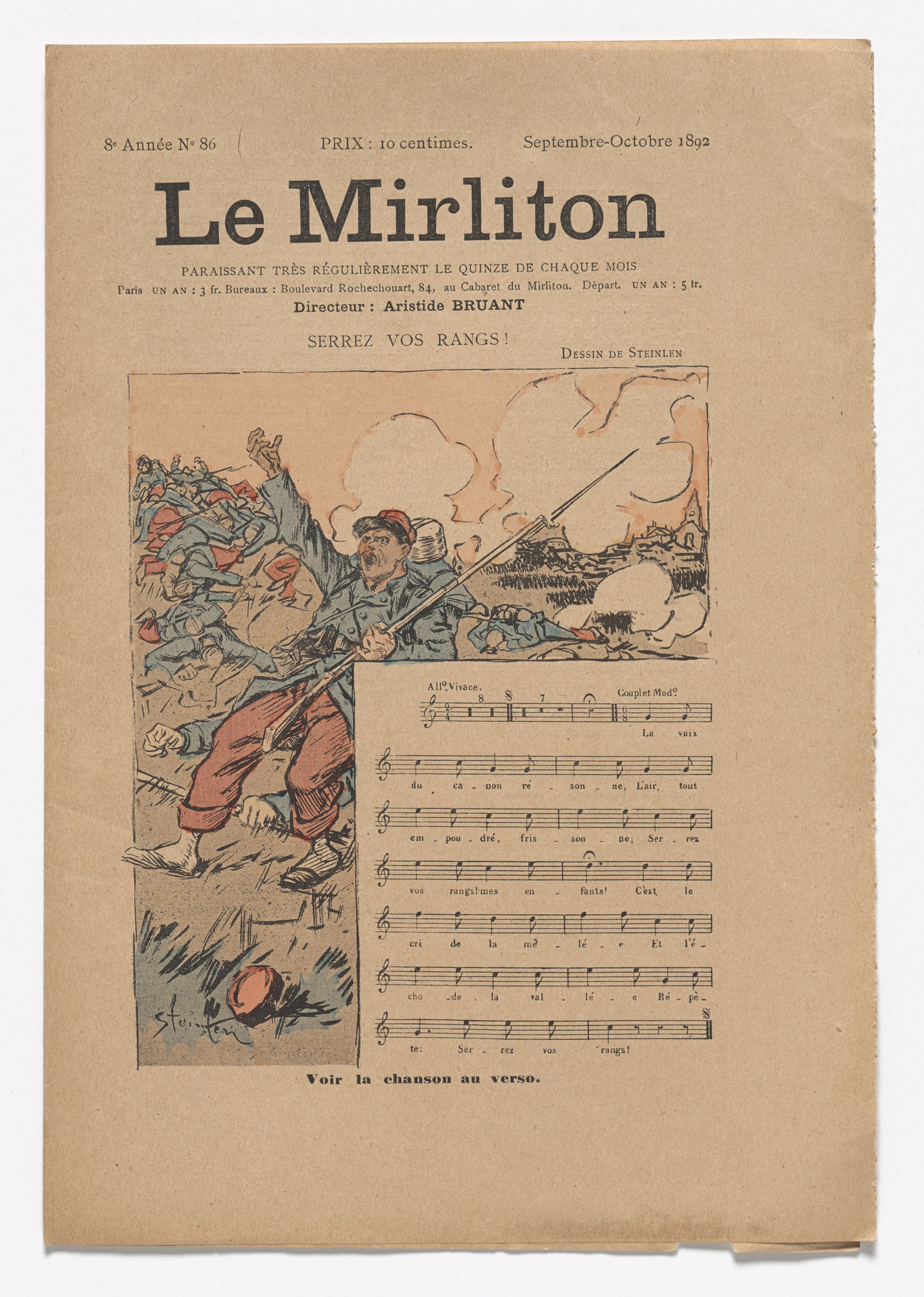 Théophile-Alexandre Steinlen. Le Mirliton, no. 86