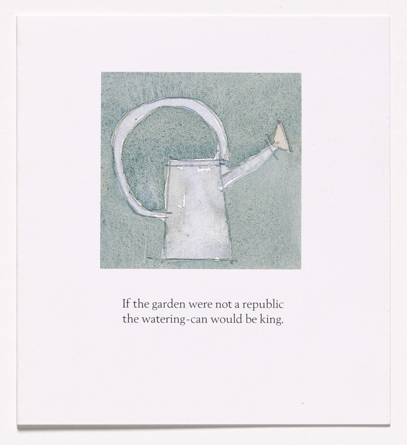 Ian Hamilton Finlay, Mark Stewart. If the Garden Were Not a Republic. 1992