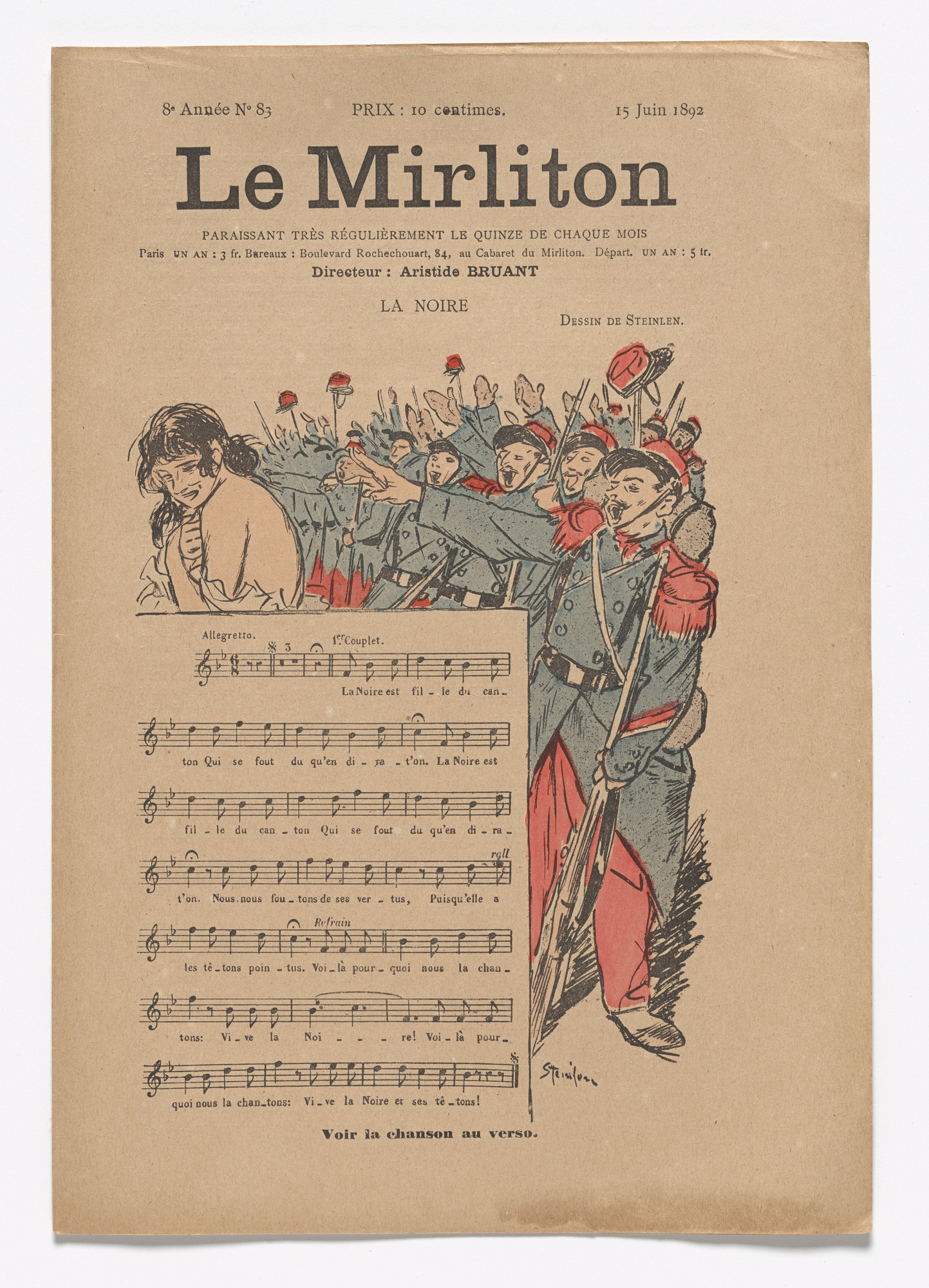 Théophile-Alexandre Steinlen. Le Mirliton, no. 83