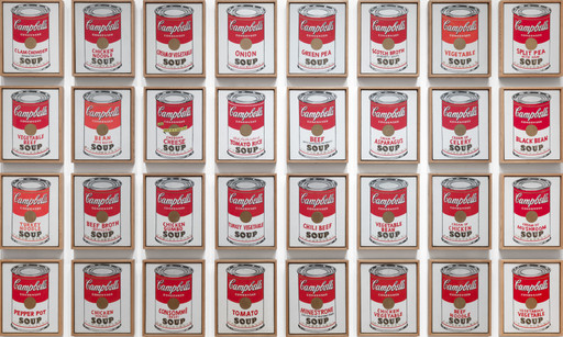【額縁付き】 アンディウォーホル Campbell’s Soup Cans ③ 額縁付き] アンディ・ウォーホル「Campbell's Soup（キャンベル