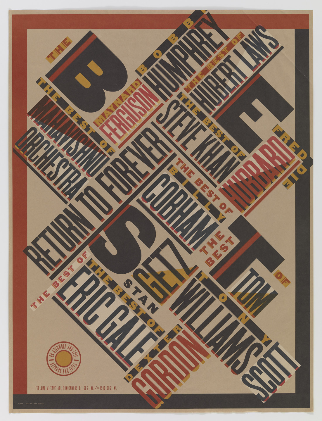 Paula Scher. Best of Jazz. 1979