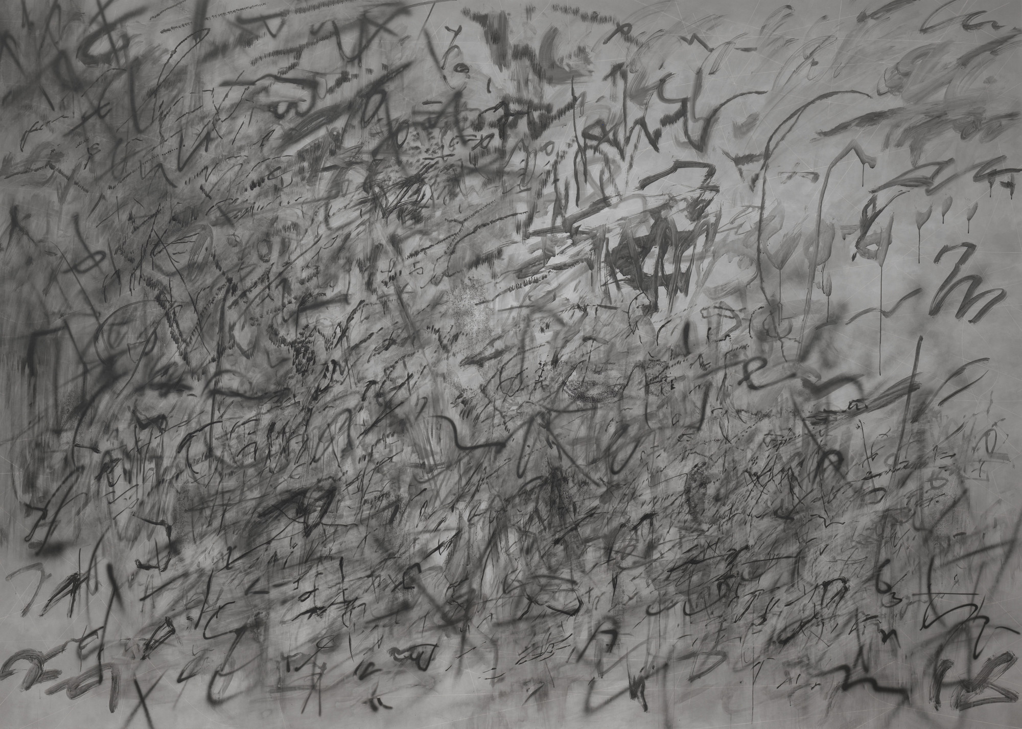 Julie Mehretu. Invisible Sun (algorithm 5, second letter form). 2014