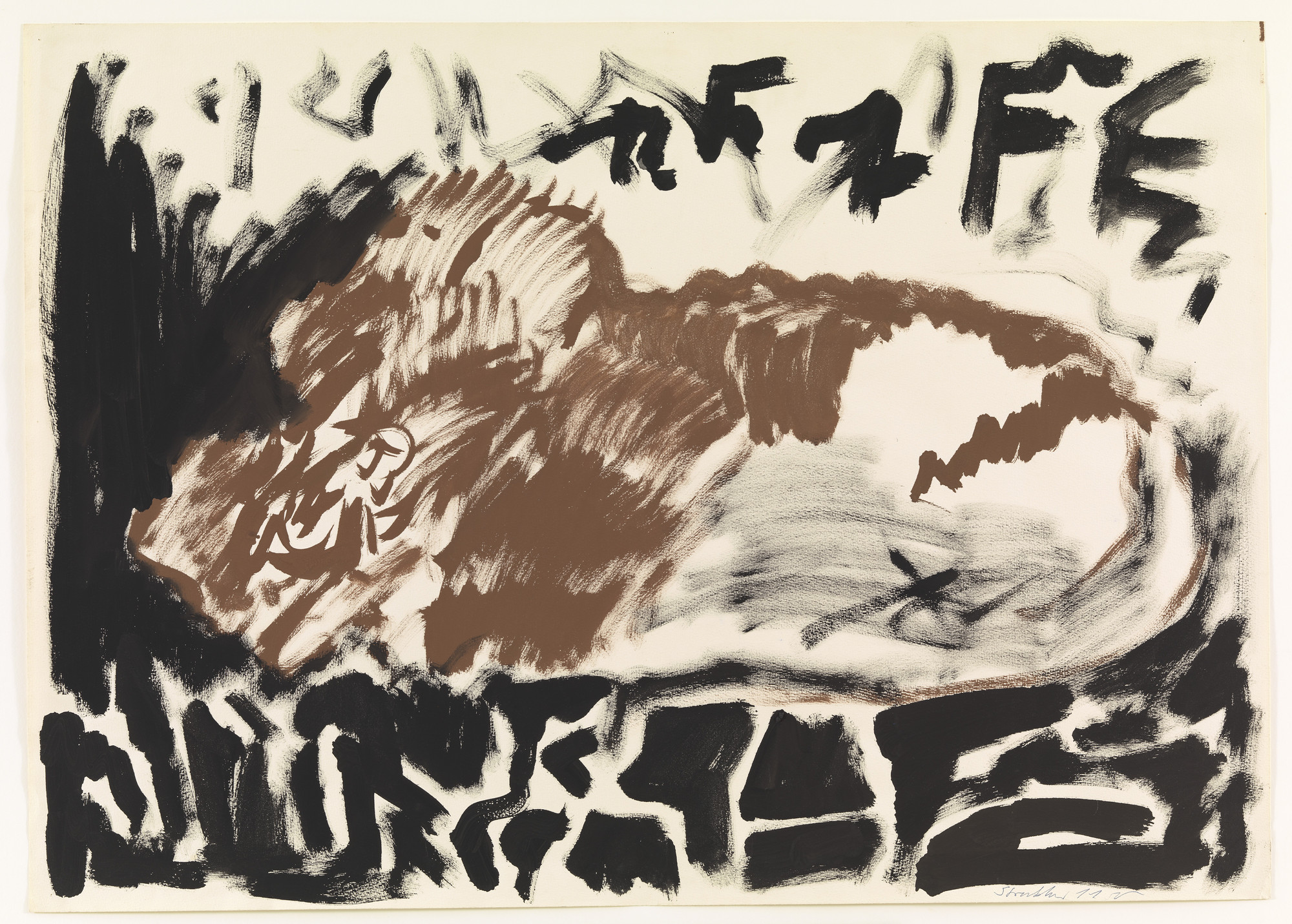 A.R. Penck (Ralf Winkler). Structure T.M.. (1976)