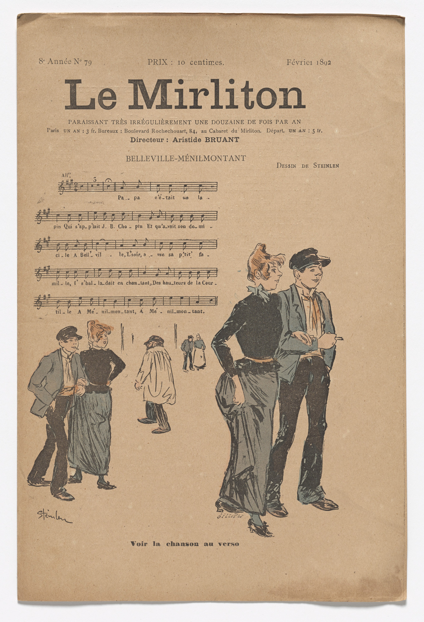 Théophile-Alexandre Steinlen. Le Mirliton, no. 79