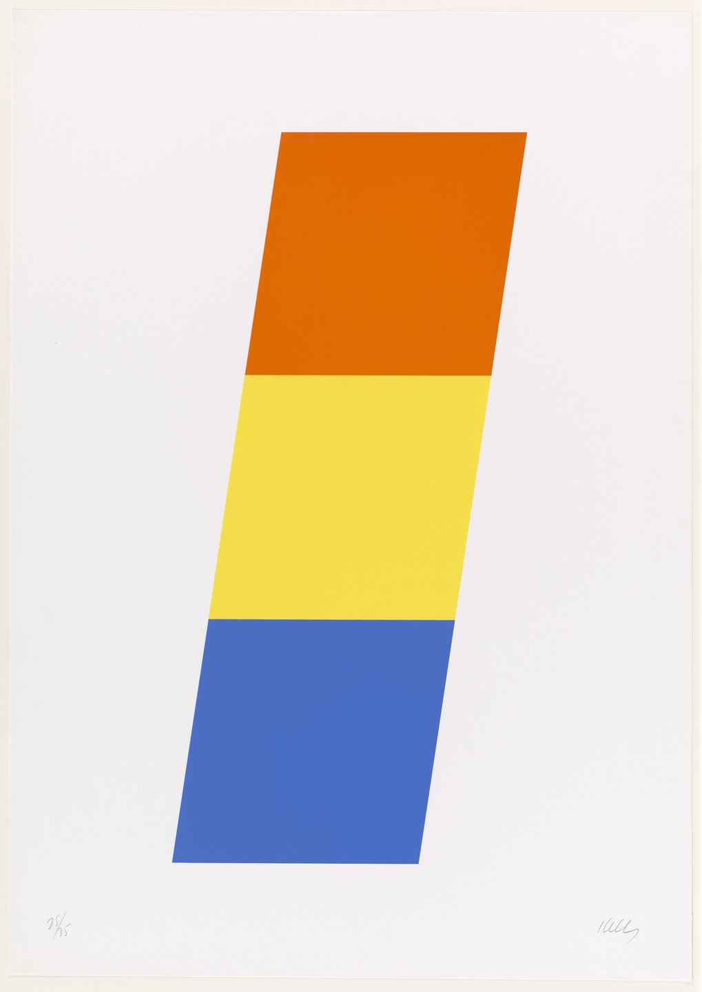 Ellsworth Kelly. Red-Orange Yellow Blue from Series of Ten Lithographs. 1970