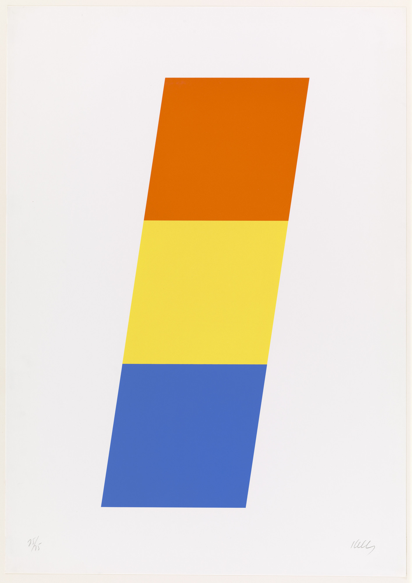 Ellsworth Kelly. Red-Orange Yellow Blue from Series of Ten Lithographs