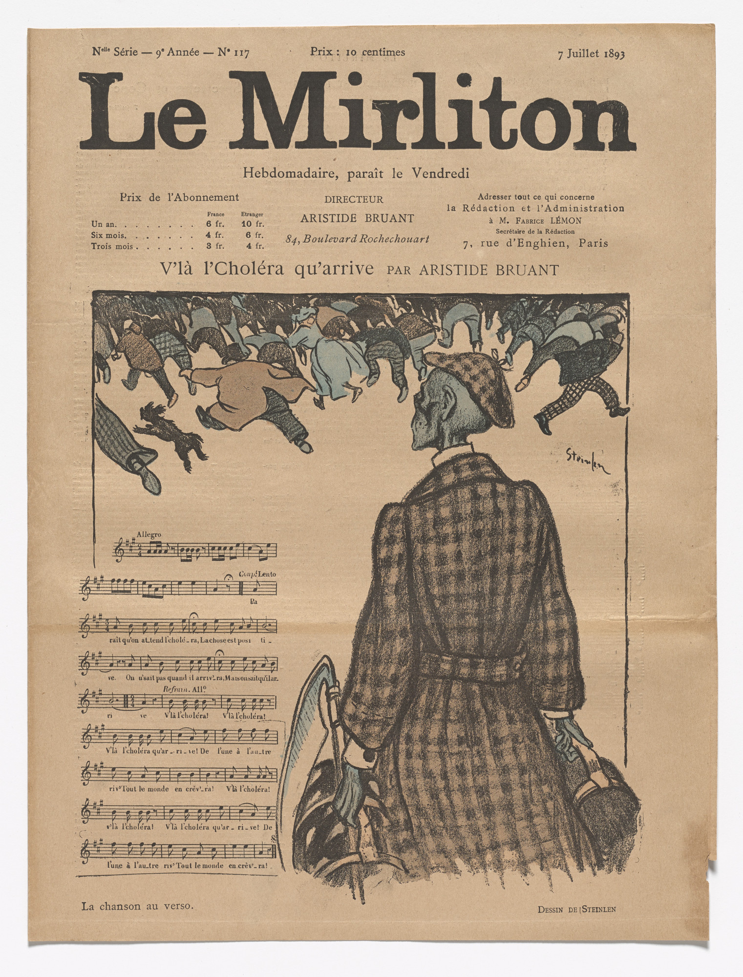 Théophile-Alexandre Steinlen. Le Mirliton, no. 117