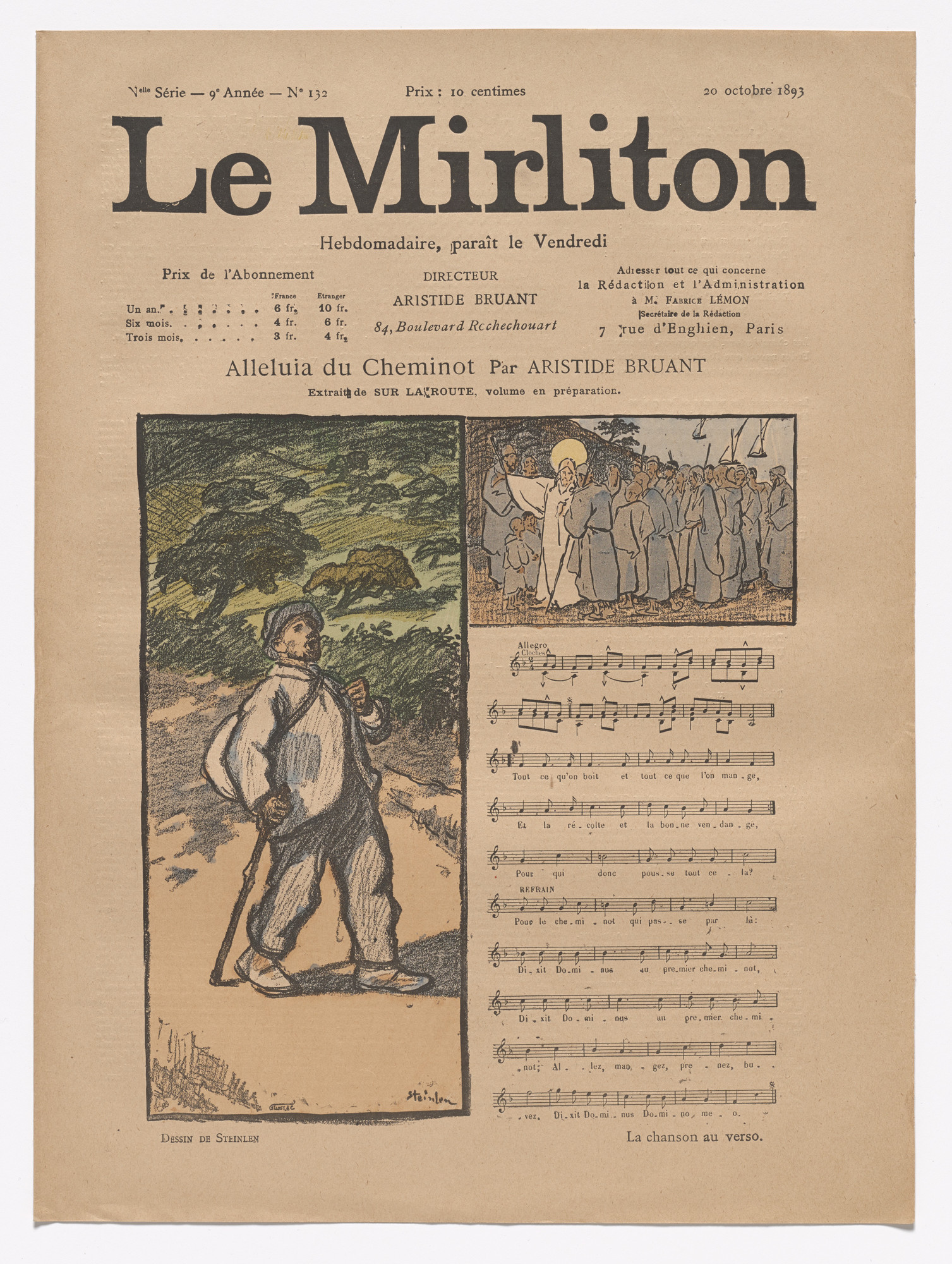Théophile-Alexandre Steinlen. Le Mirliton, no. 132