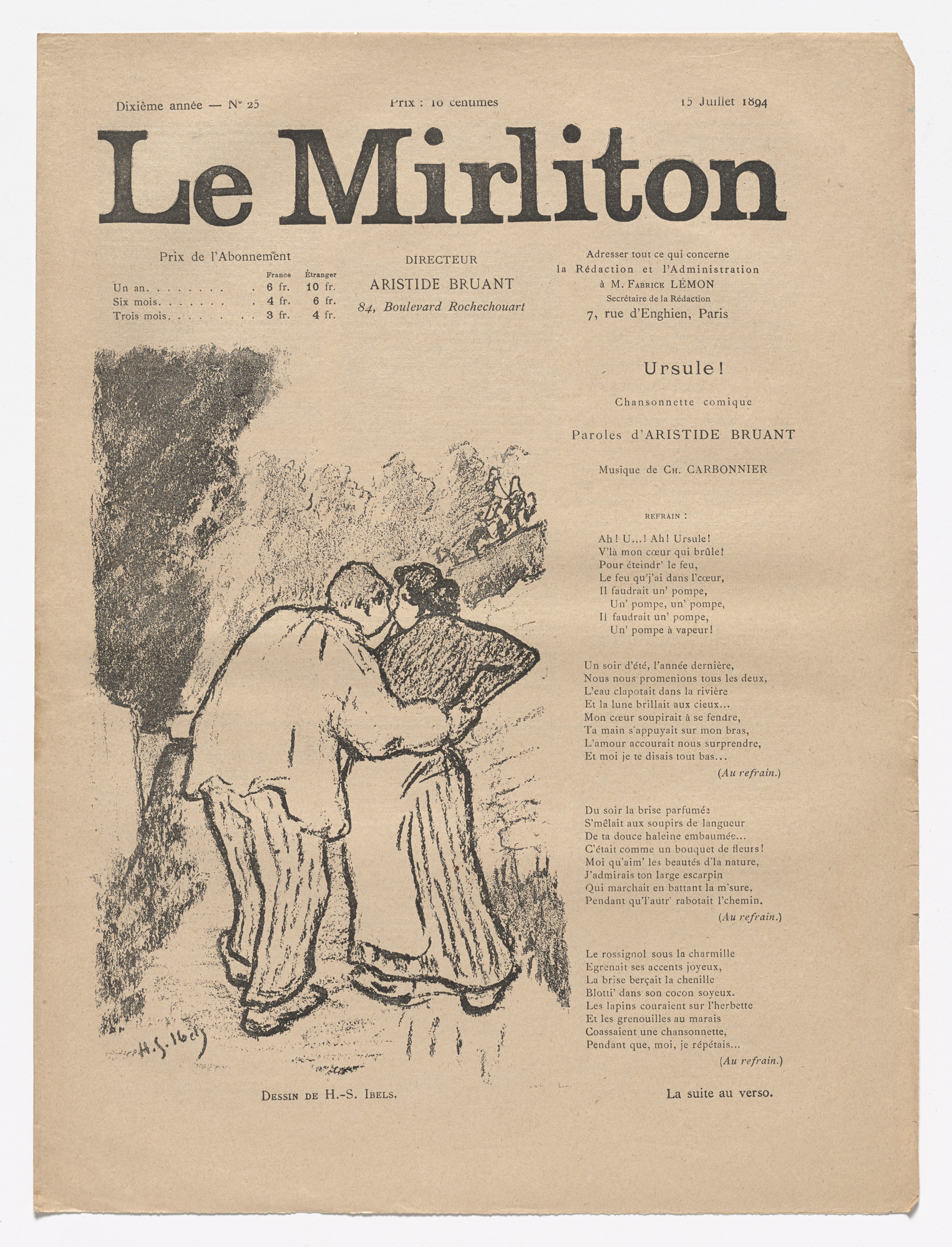 Henri Gabriel Ibels Le Mirliton No 25 July 15 14 Moma