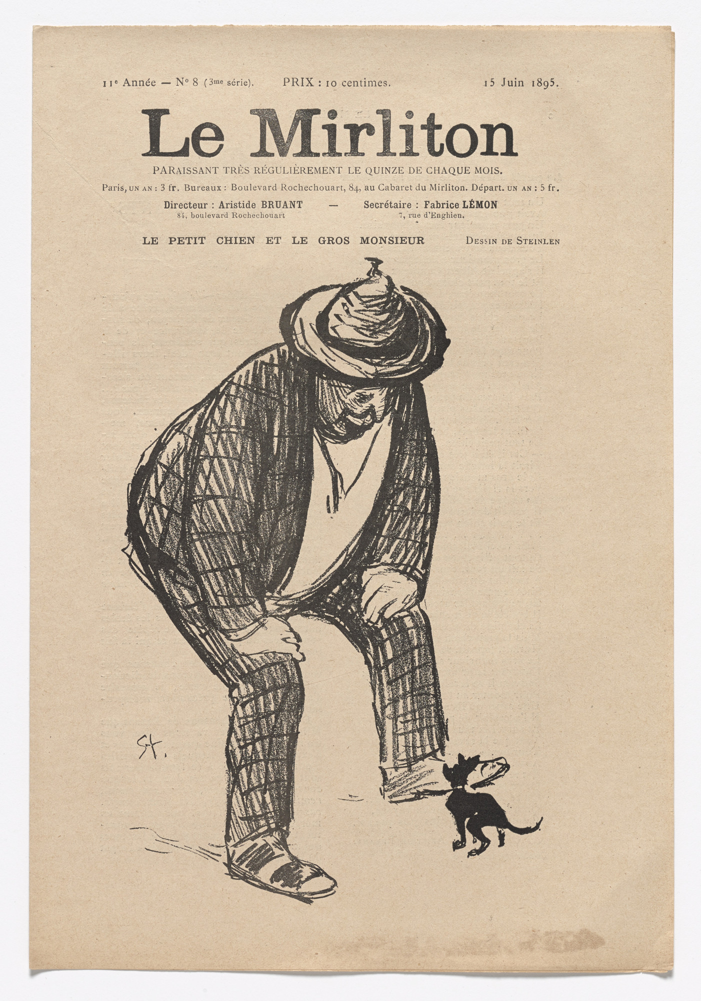 Théophile-Alexandre Steinlen. Le Mirliton, no. 8