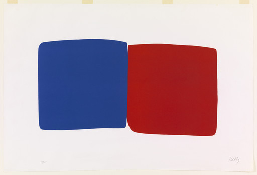 Ellsworth Kelly. Dark Blue and Red (Bleu foncé et rouge) from Suite of Twenty-Seven Color Lithographs. 1964–65