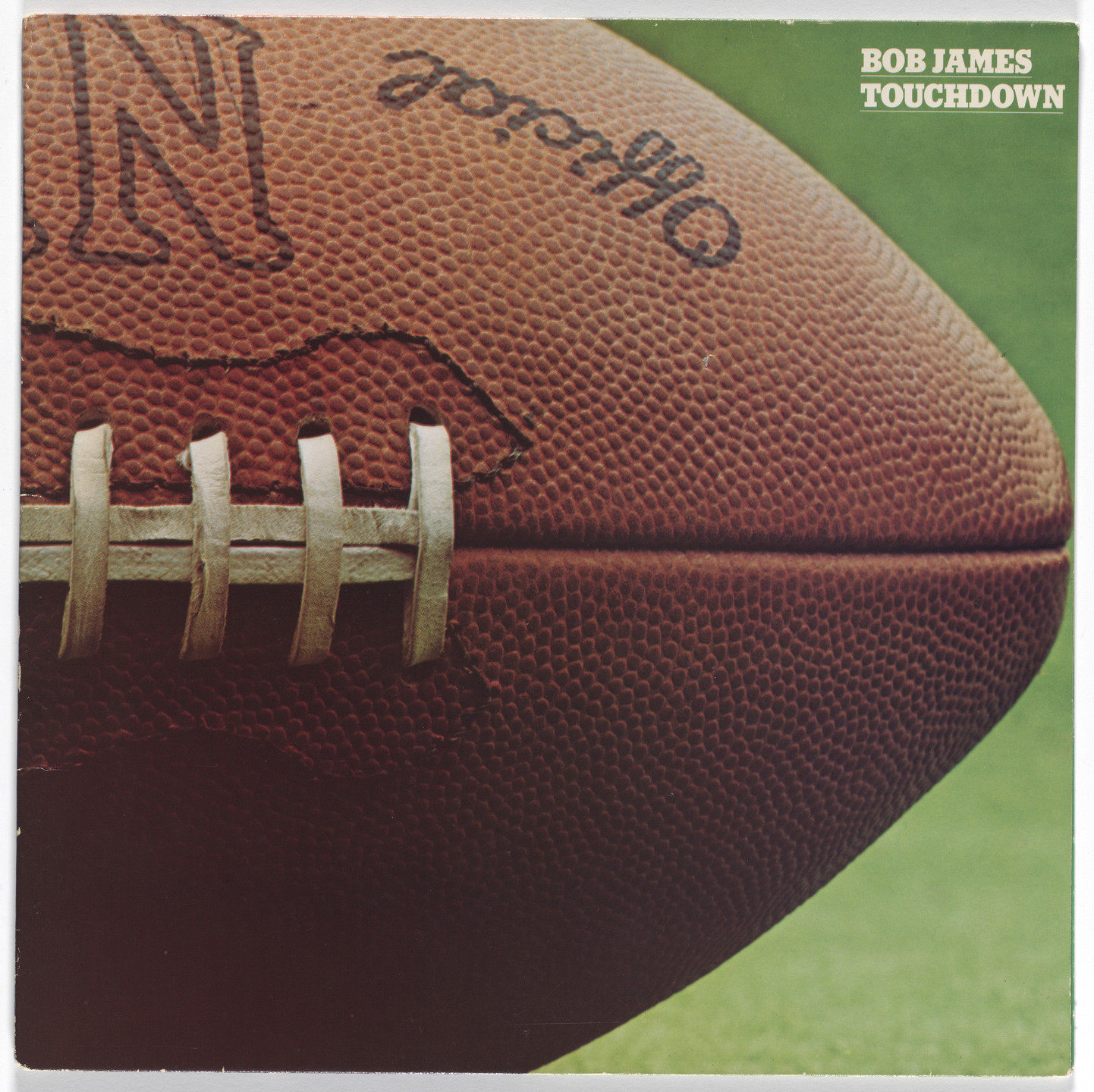 Paula Scher, John Paul Endress. Album cover for Bob James, Touchdown. 1978