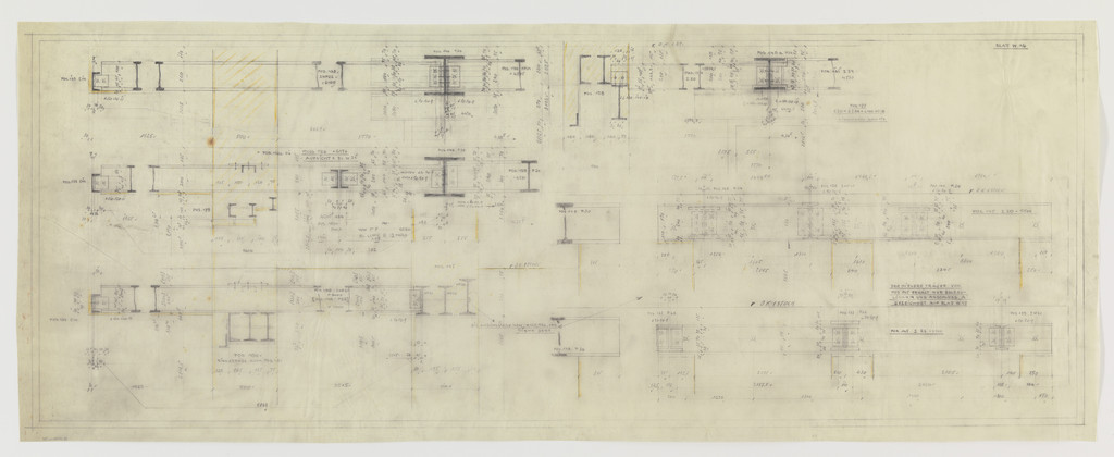 Hermann Lange House, Krefeld, Germany (Framing system. Joining detail sections.)
