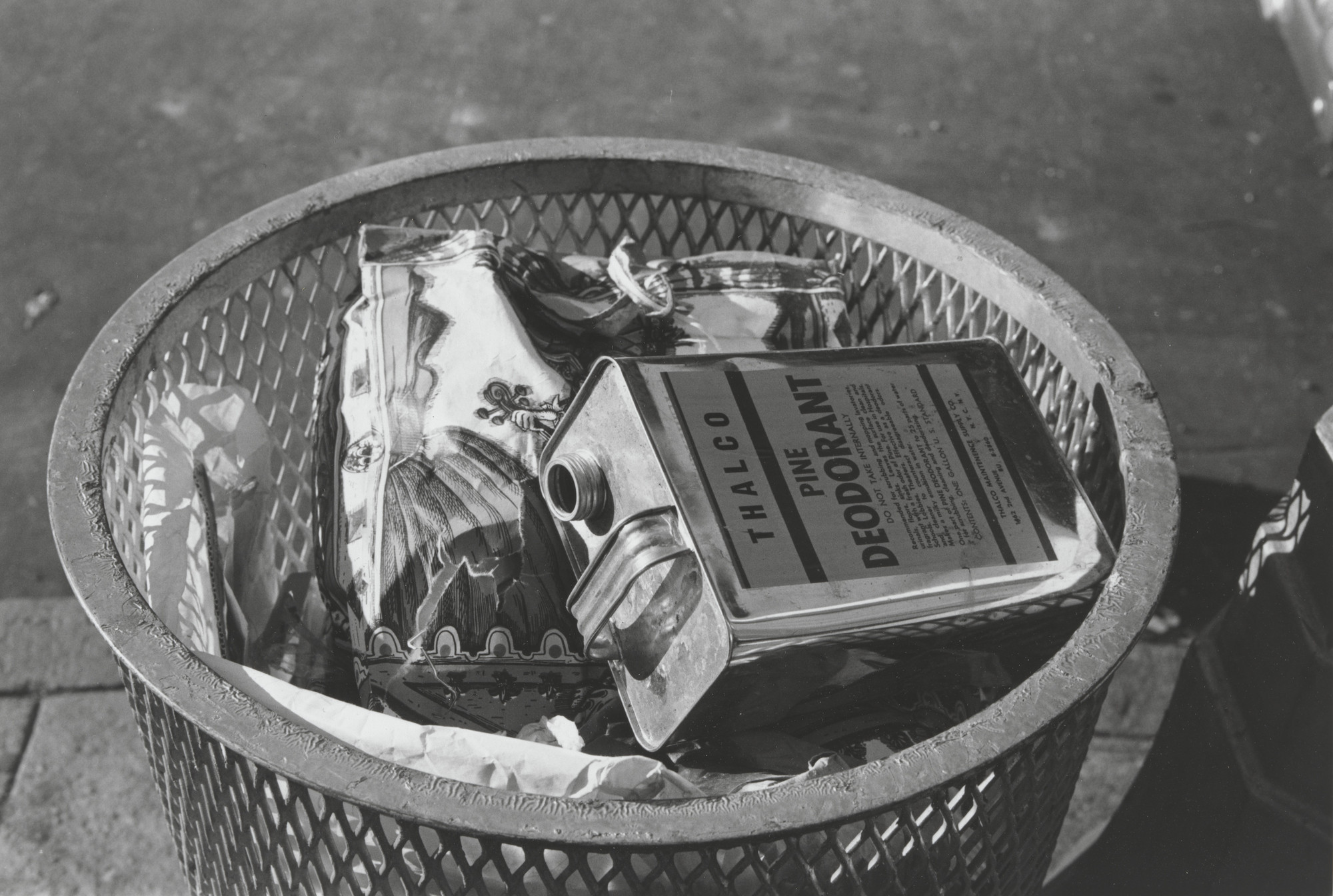 Walker Evans. Trash Can, New York