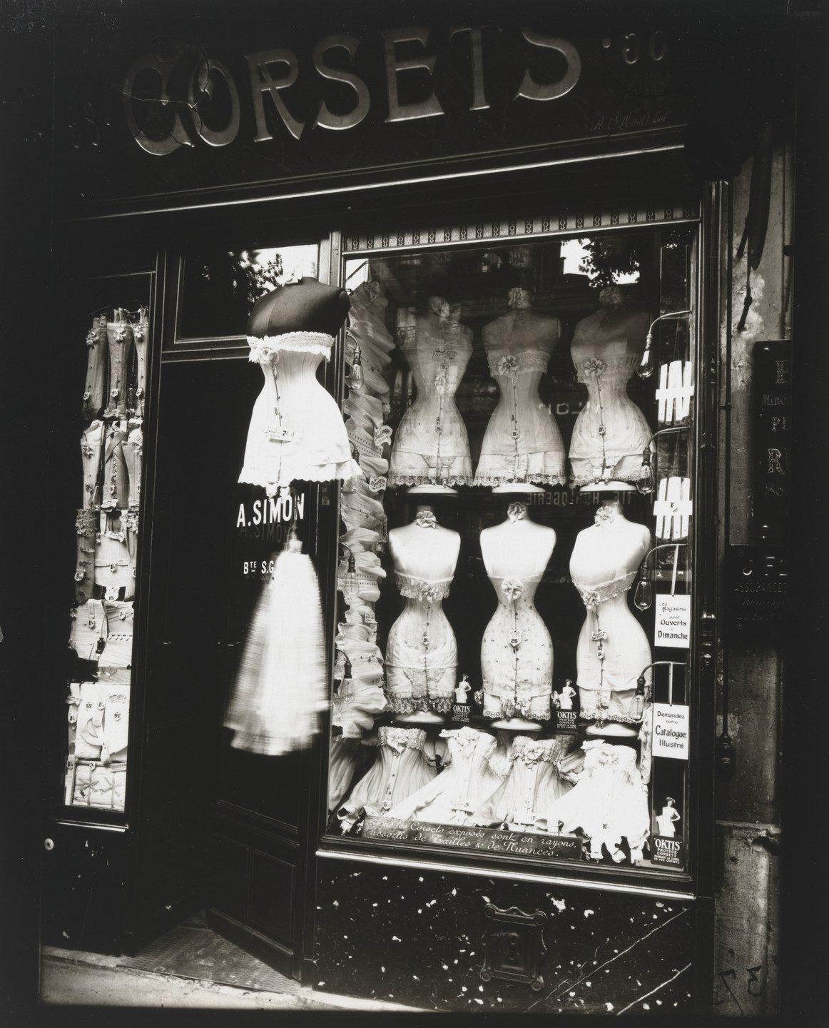 Eugène Atget. Window, Corset Shop. 1912