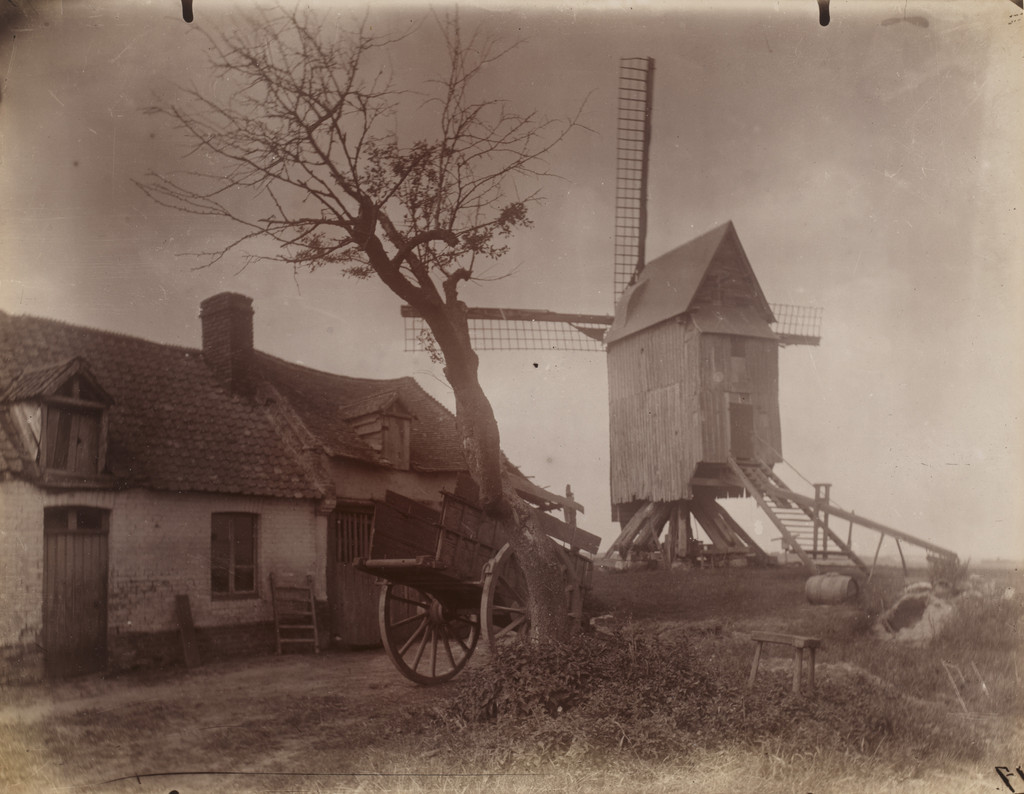 Moulin à Amiens, Eugène Atget, Before 1900, Gelatin silver printing-out-paper print