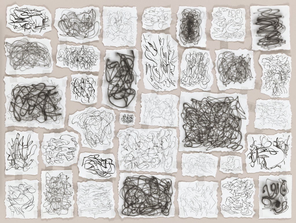 Dream Object (I Dreamt I was putting together this piece of abstract drawings)