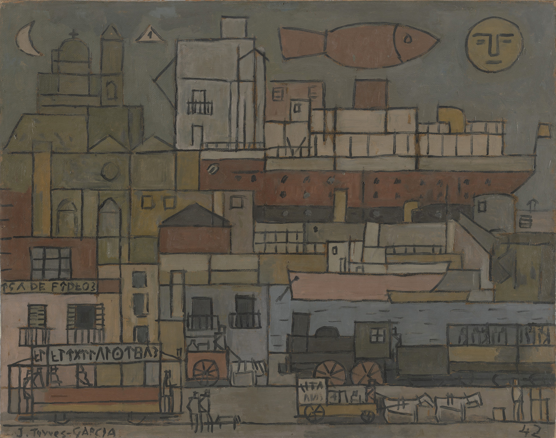 Joaquín Torres-García. The Port. 1942